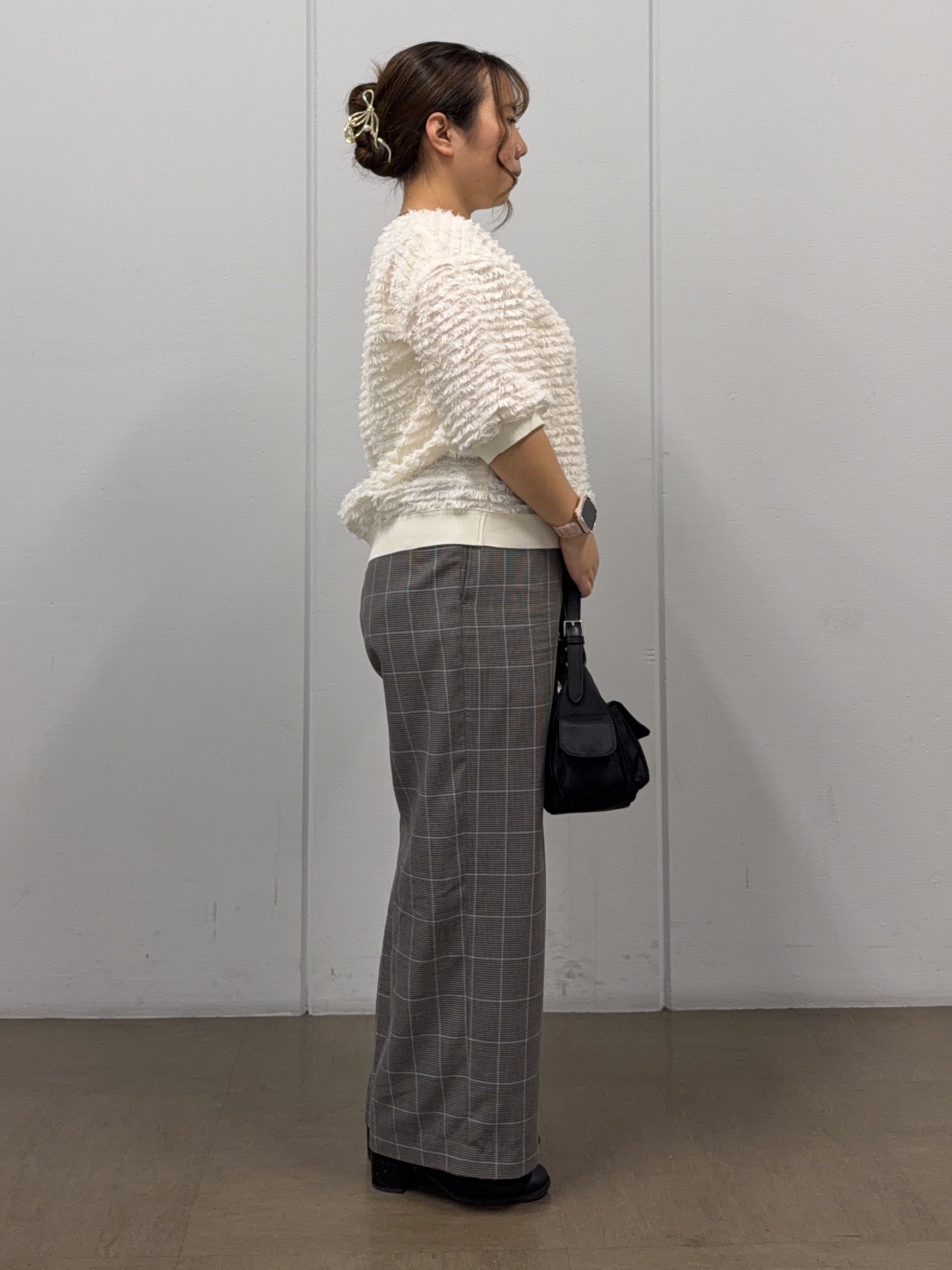 たいさんの「UNTITLED｜【秋映え/体型カバー】フェザージャガードプルオーバー」を使ったコーディネート