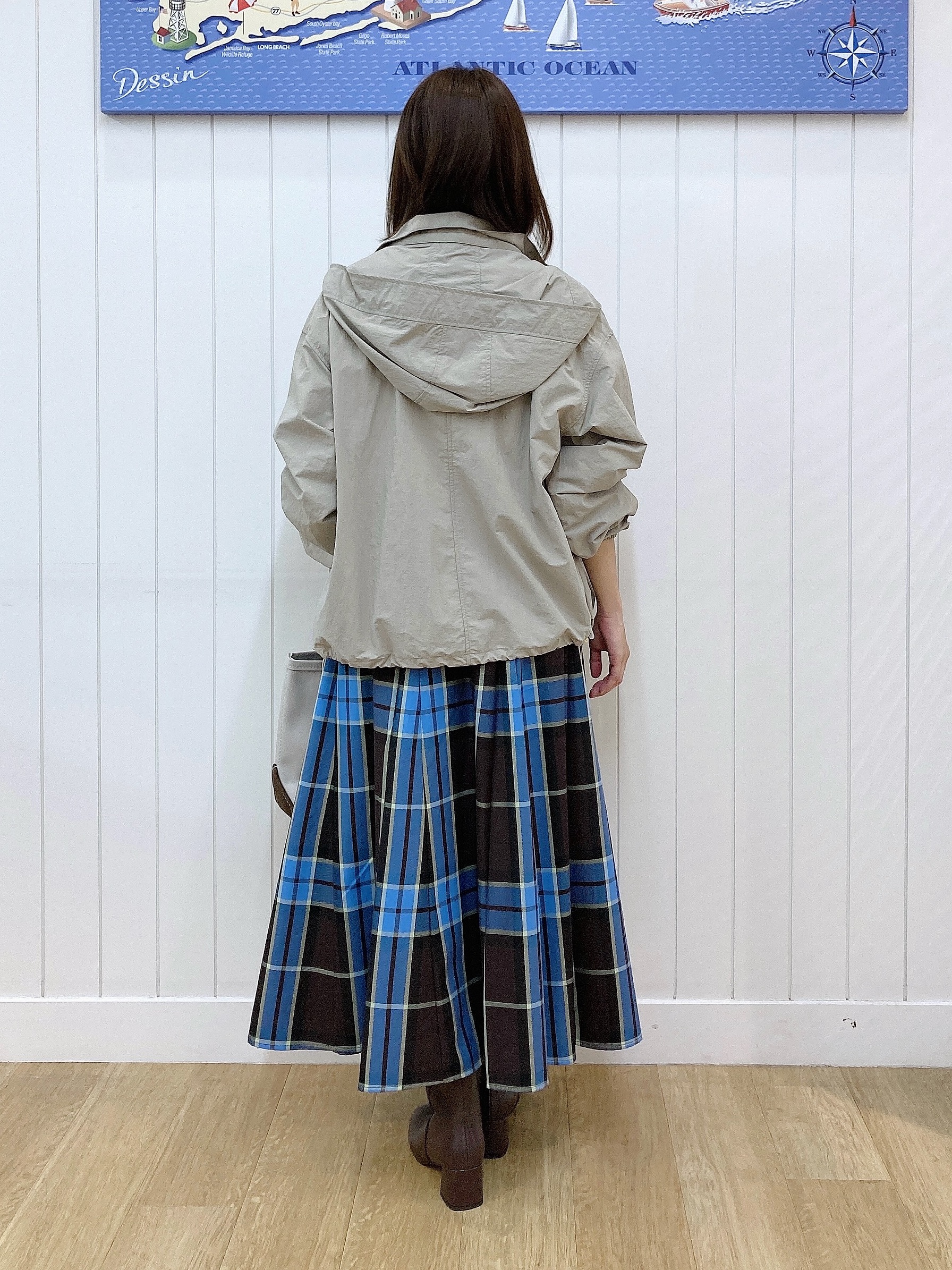 yoshiさんの「Dessin｜【撥水/2WAY/洗える】フード取り外し可能 撥水ナイロンマンパ」を使ったコーディネート