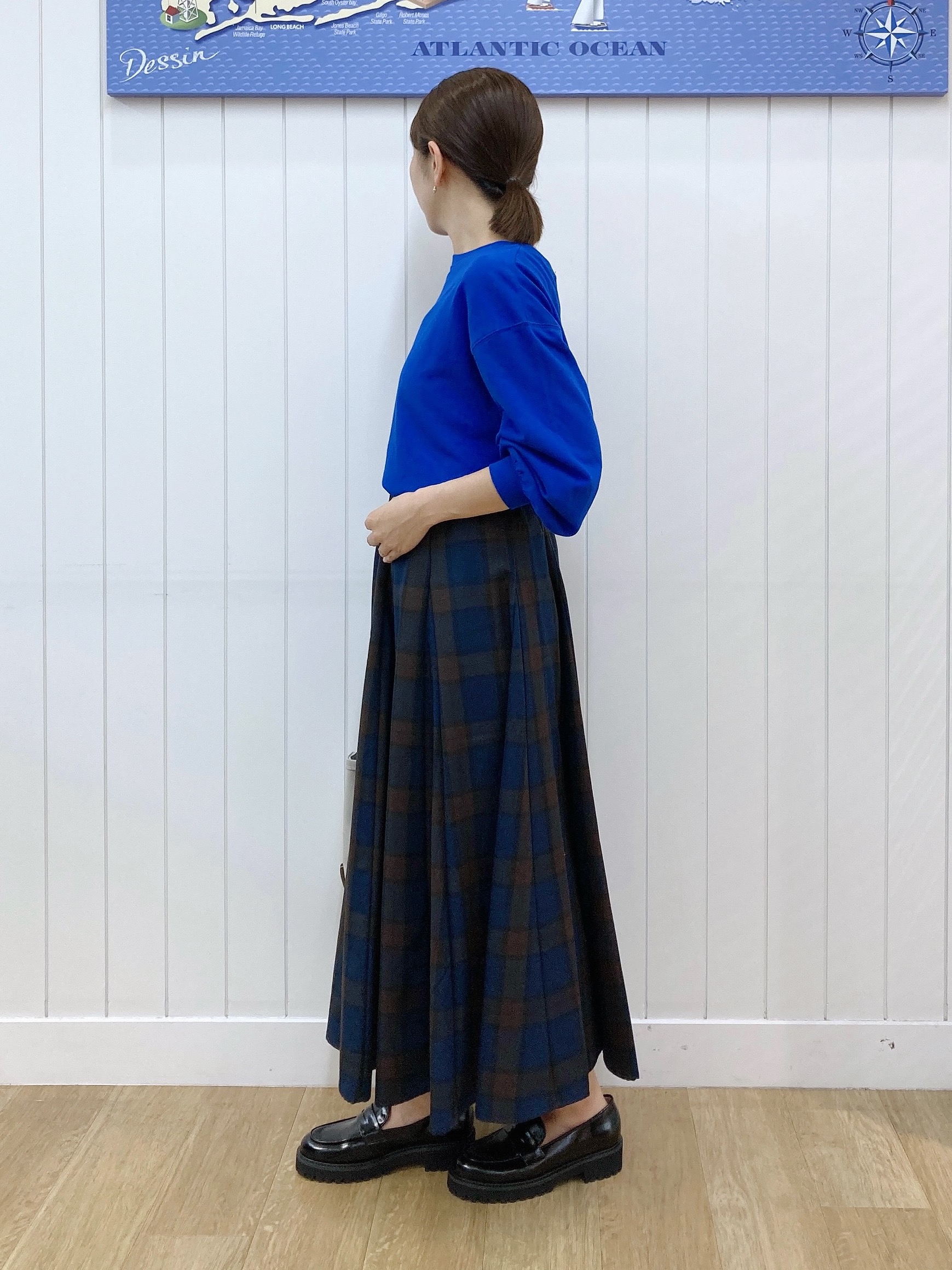 yoshiさんの「Dessin｜【洗える/7色展開/XS-L】バックヘンリーミニ裏毛 長袖」を使ったコーディネート