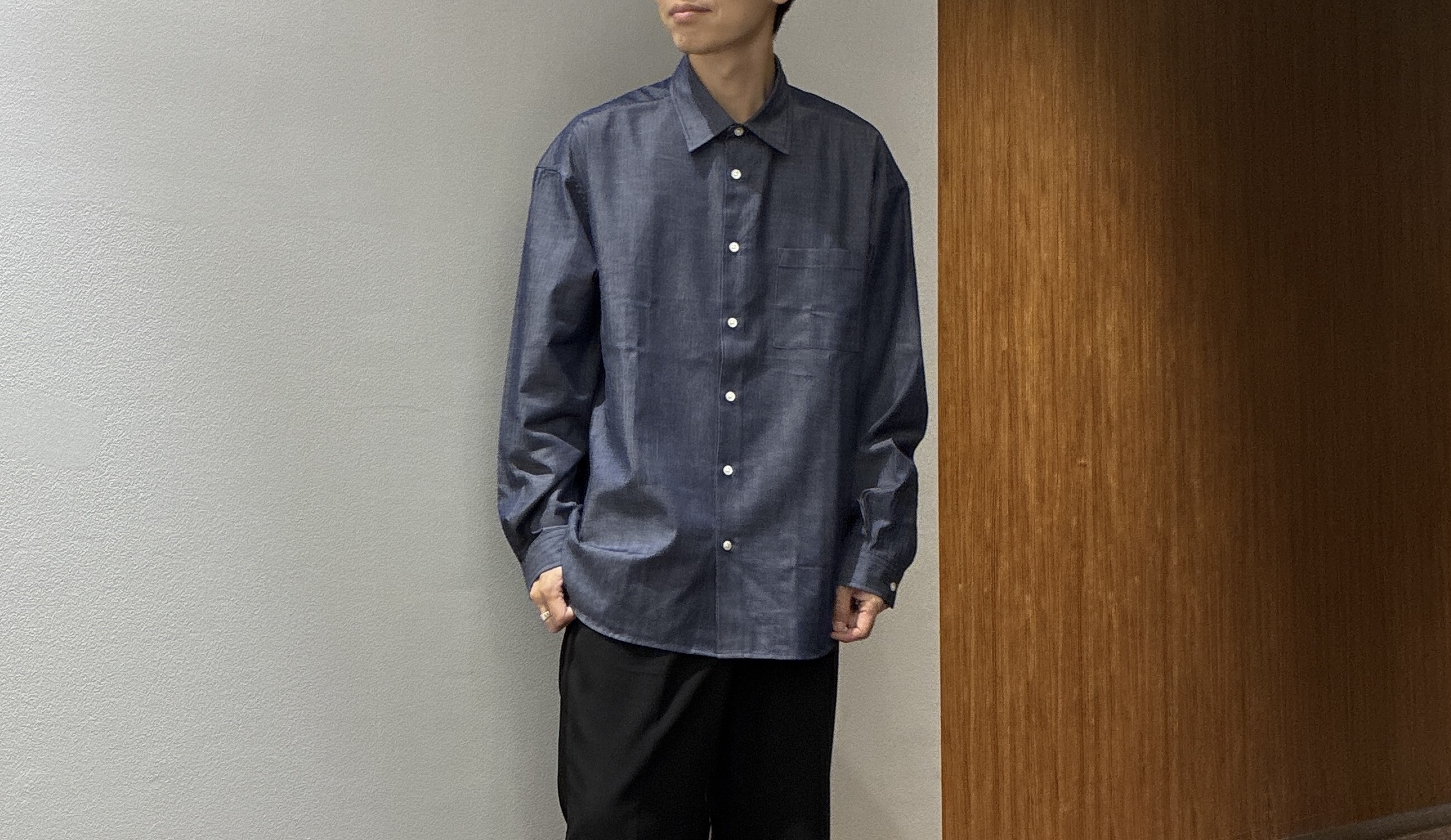 わいずみさんの「TAKEO KIKUCHI｜【525DENIM】14ozデニム ノーカラーGジャン」を使ったコーディネート