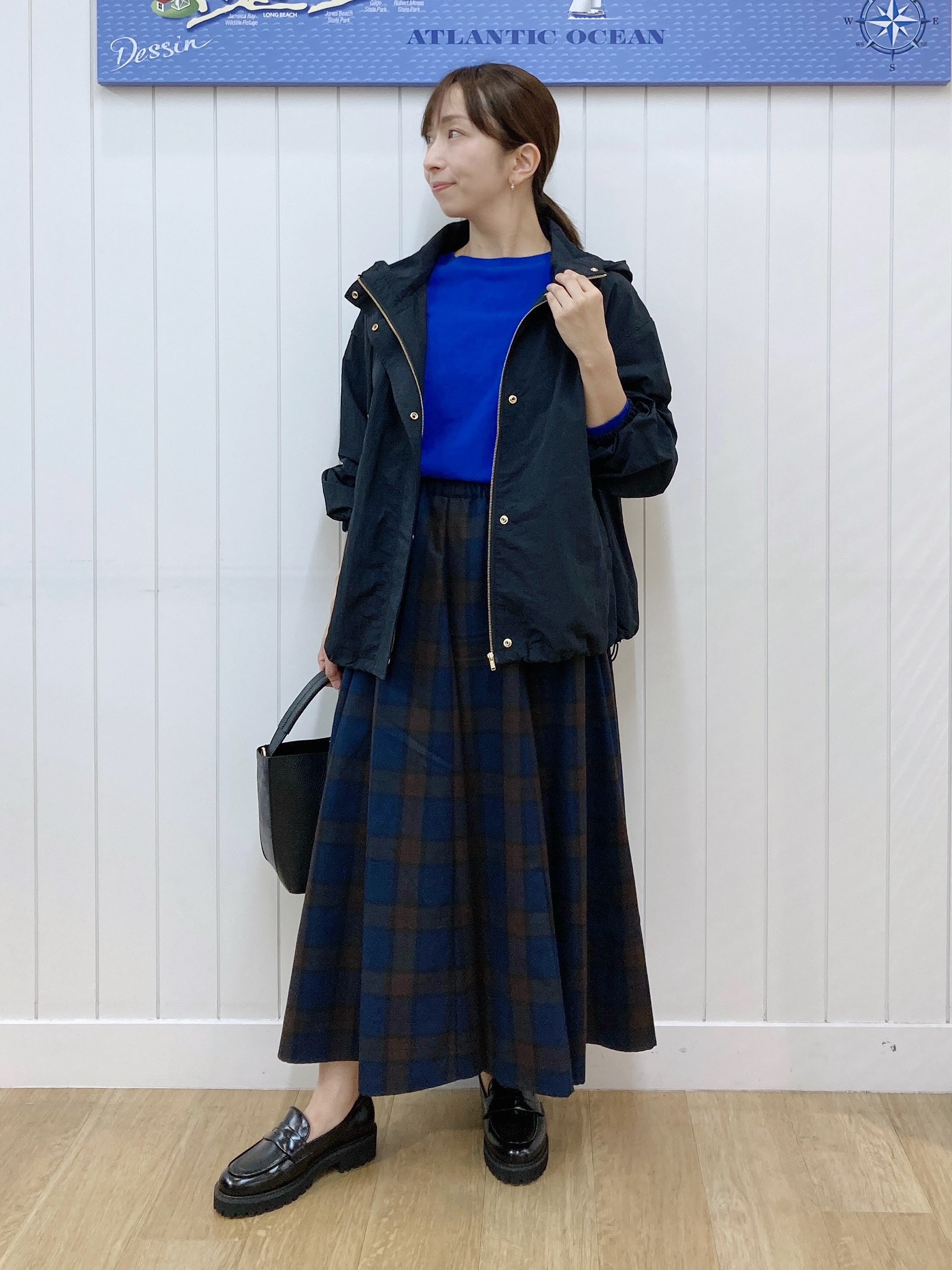 yoshiさんの「Dessin｜【撥水/2WAY/洗える】フード取り外し可能 撥水ナイロンマンパ」を使ったコーディネート