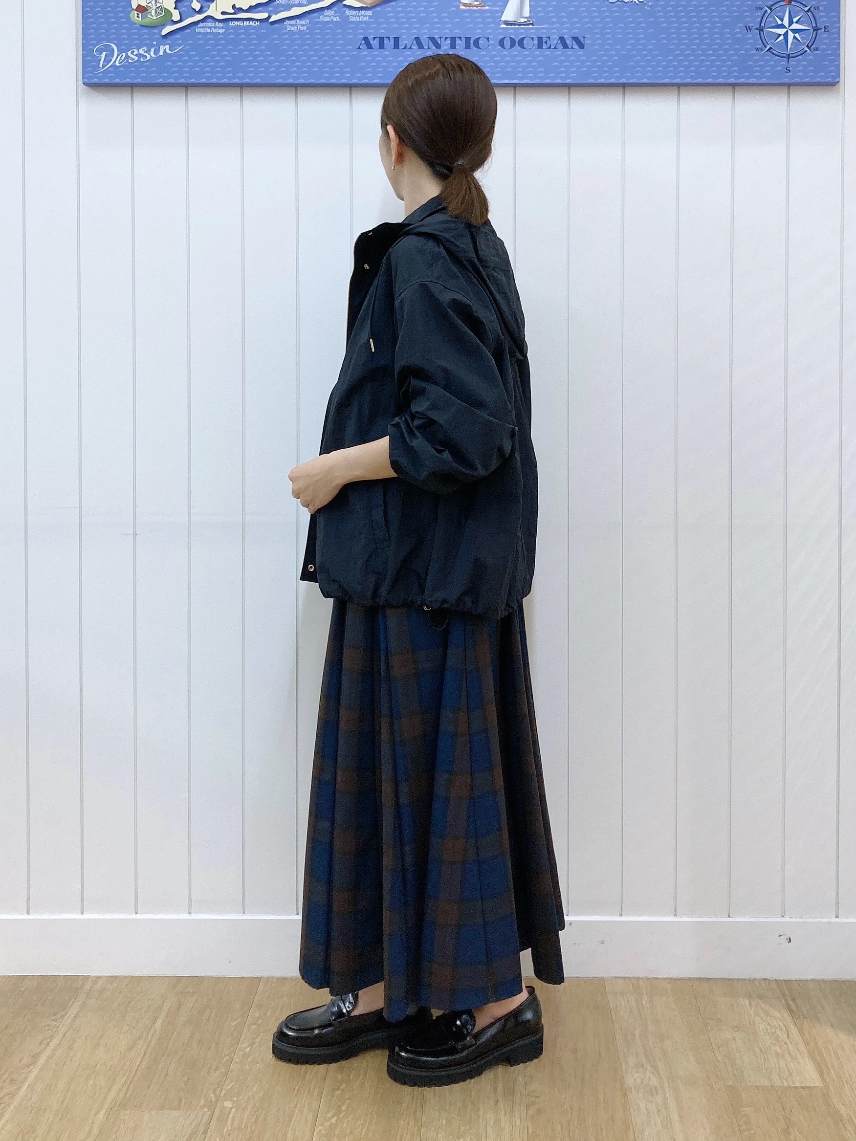 yoshiさんの「Dessin｜【撥水/2WAY/洗える】フード取り外し可能 撥水ナイロンマンパ」を使ったコーディネート