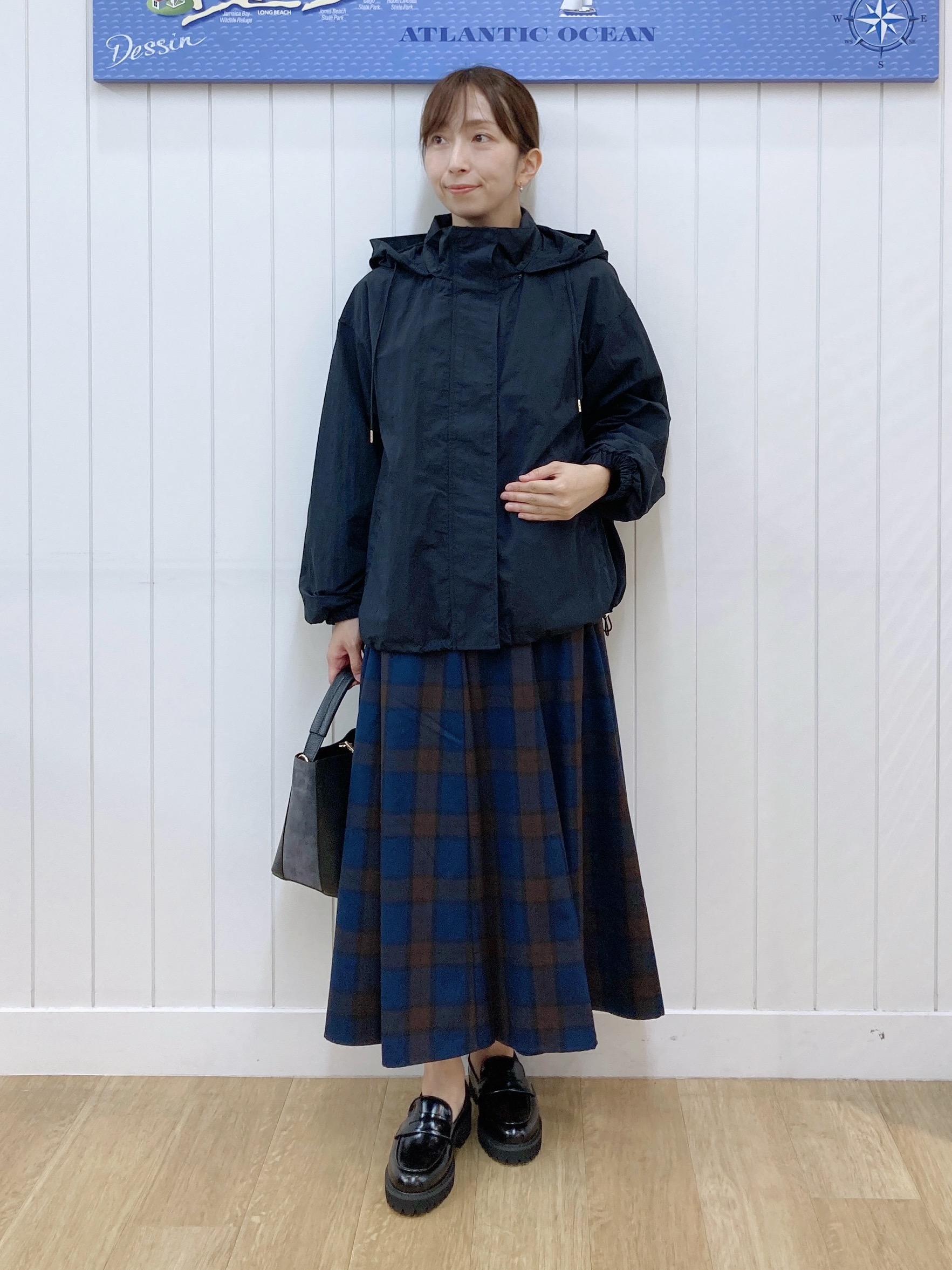 yoshiさんの「Dessin｜【撥水/2WAY/洗える】フード取り外し可能 撥水ナイロンマンパ」を使ったコーディネート
