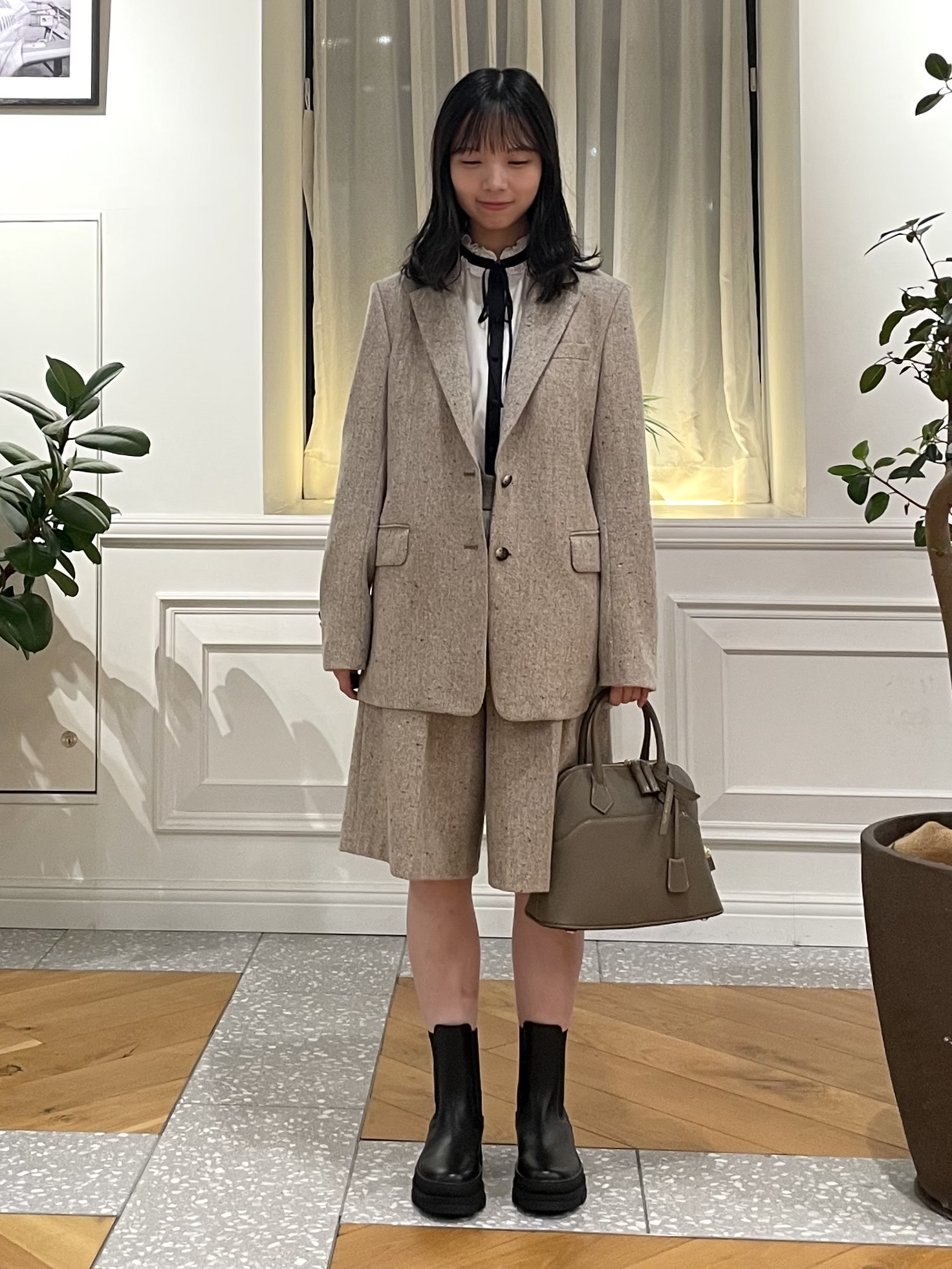 Lilyさんの「DRESSTERIOR｜【セットアップ可】ネップツイード ジャケット」を使ったコーディネート