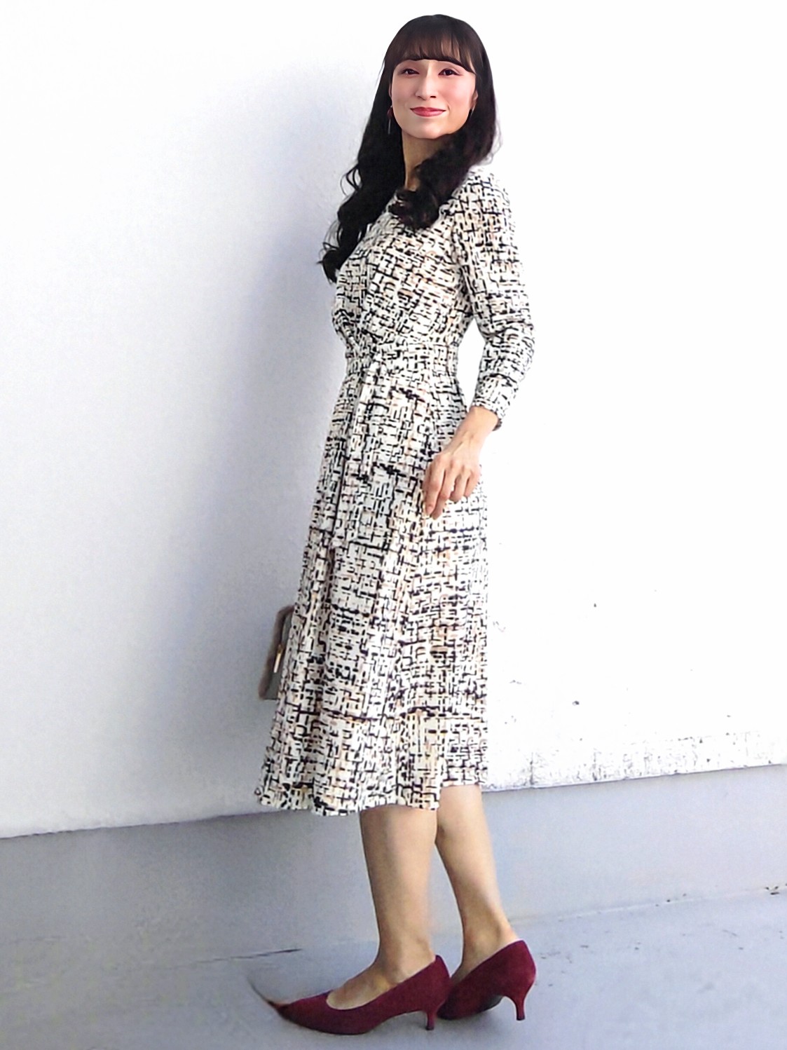 keinaさんの「SunaUna｜【手洗い可／日本製】ジオメトリックワンピース」を使ったコーディネート