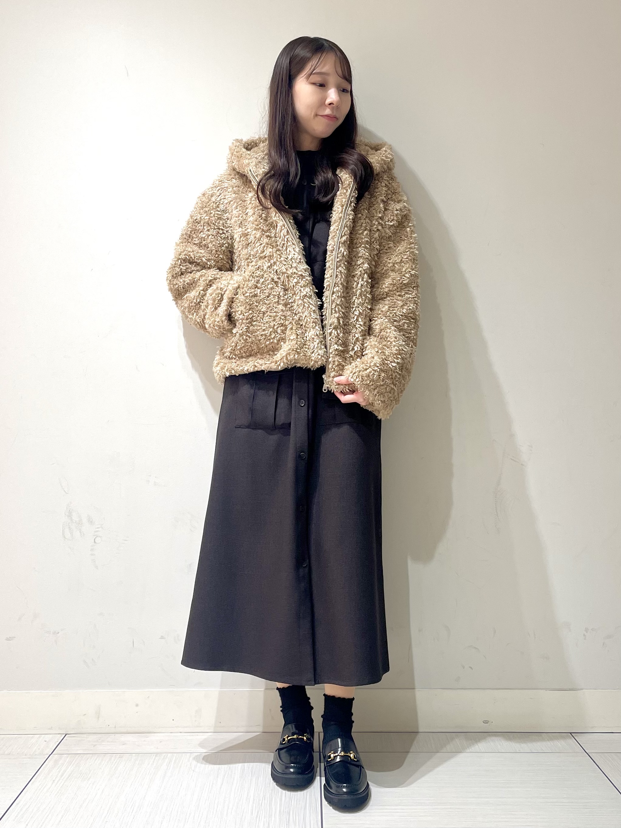 ことさんの「DRESSTERIOR｜プードル ボアパーカー」を使ったコーディネート