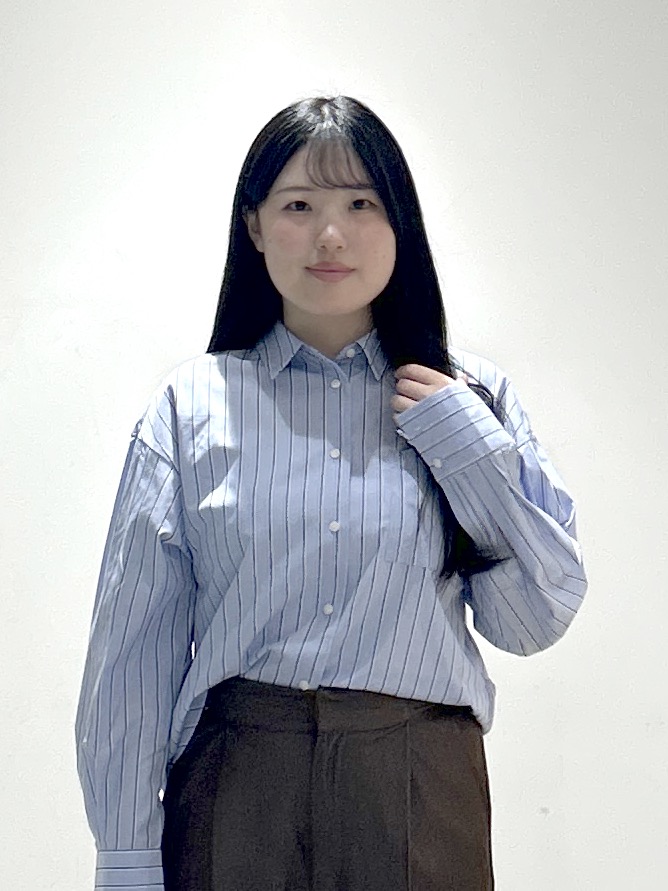sayaさんの「OPAQUE.CLIP｜ベーシックシャツ／ストライプアソート【洗濯機OK】」を使ったコーディネート