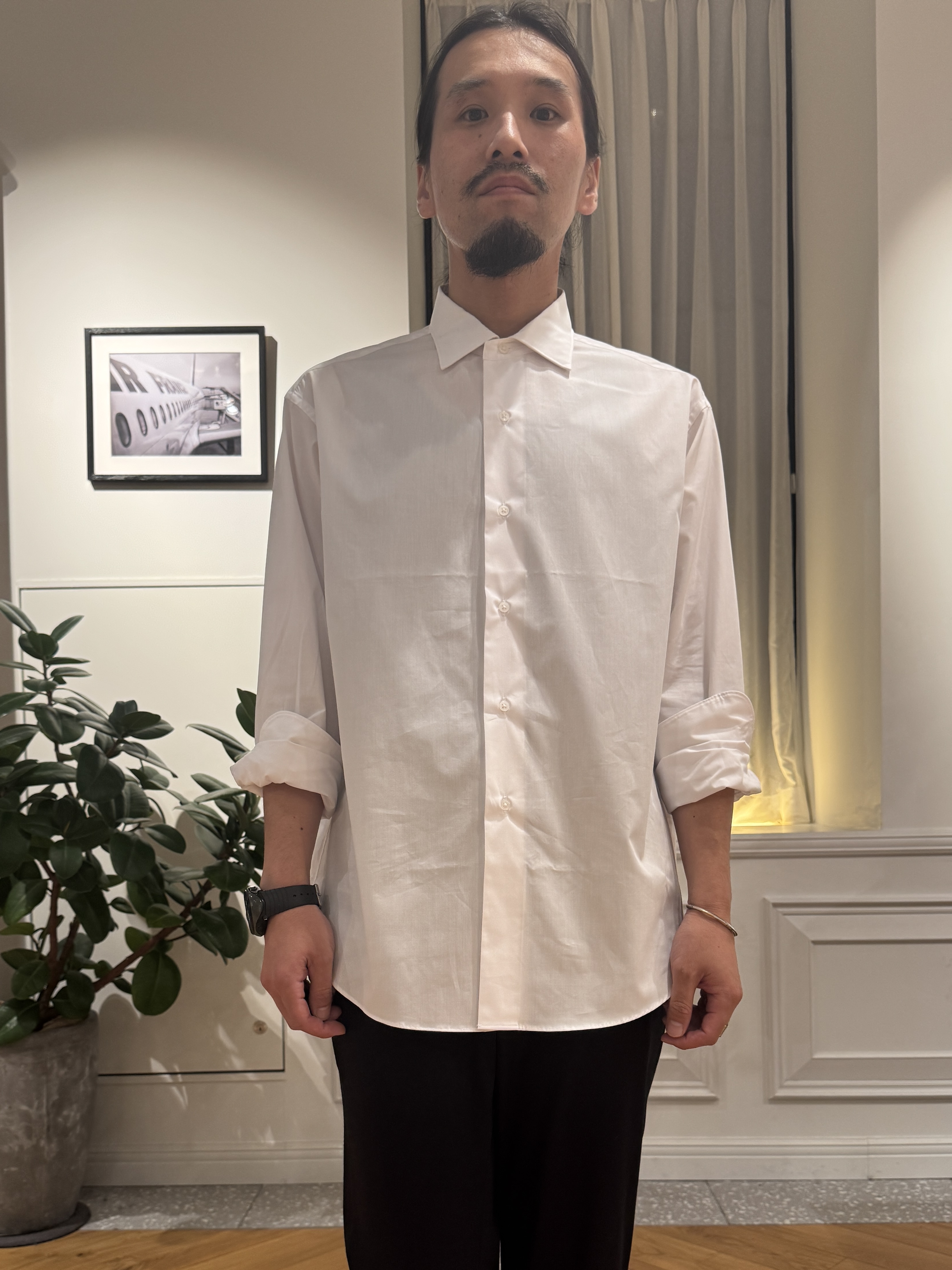 kawarataniさんの「DRESSTERIOR｜【干場義雅&times;MOVB&times;DRESSTERIOR】シドグラスシャツ」を使ったコーディネート
