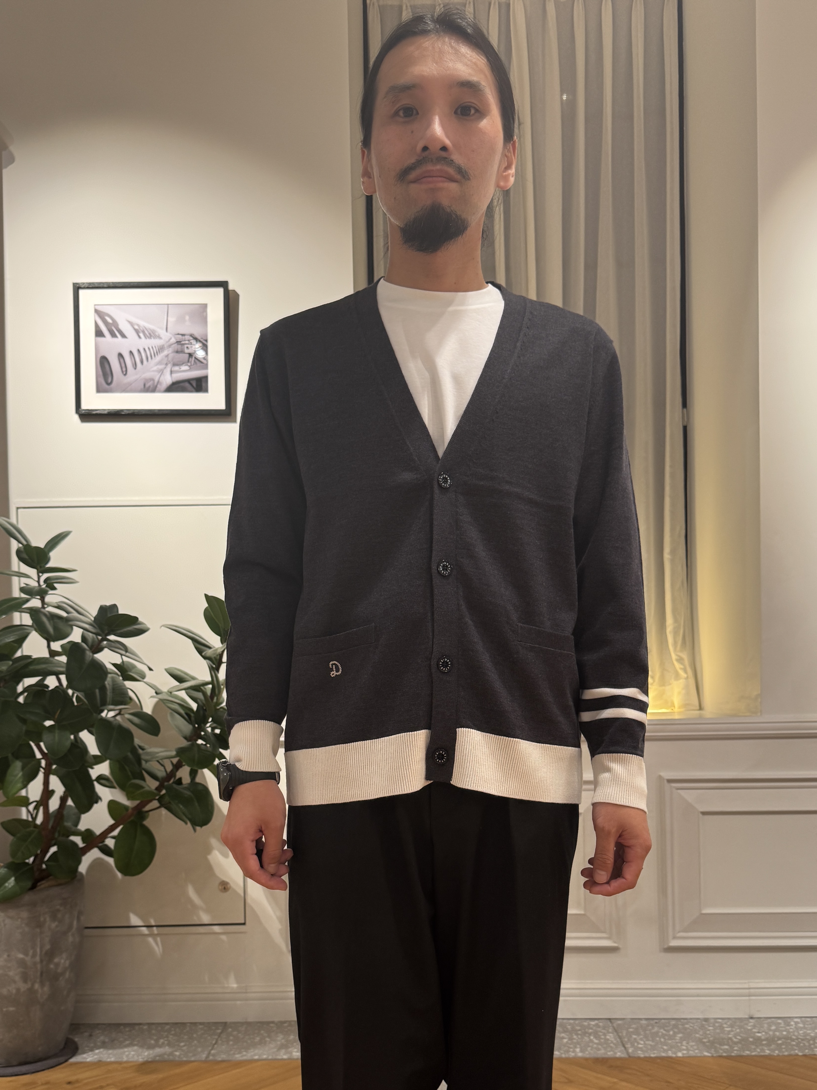 kawarataniさんの「DRESSTERIOR｜◆ゼニアバルーファ キャッシュウール カーディガン」を使ったコーディネート