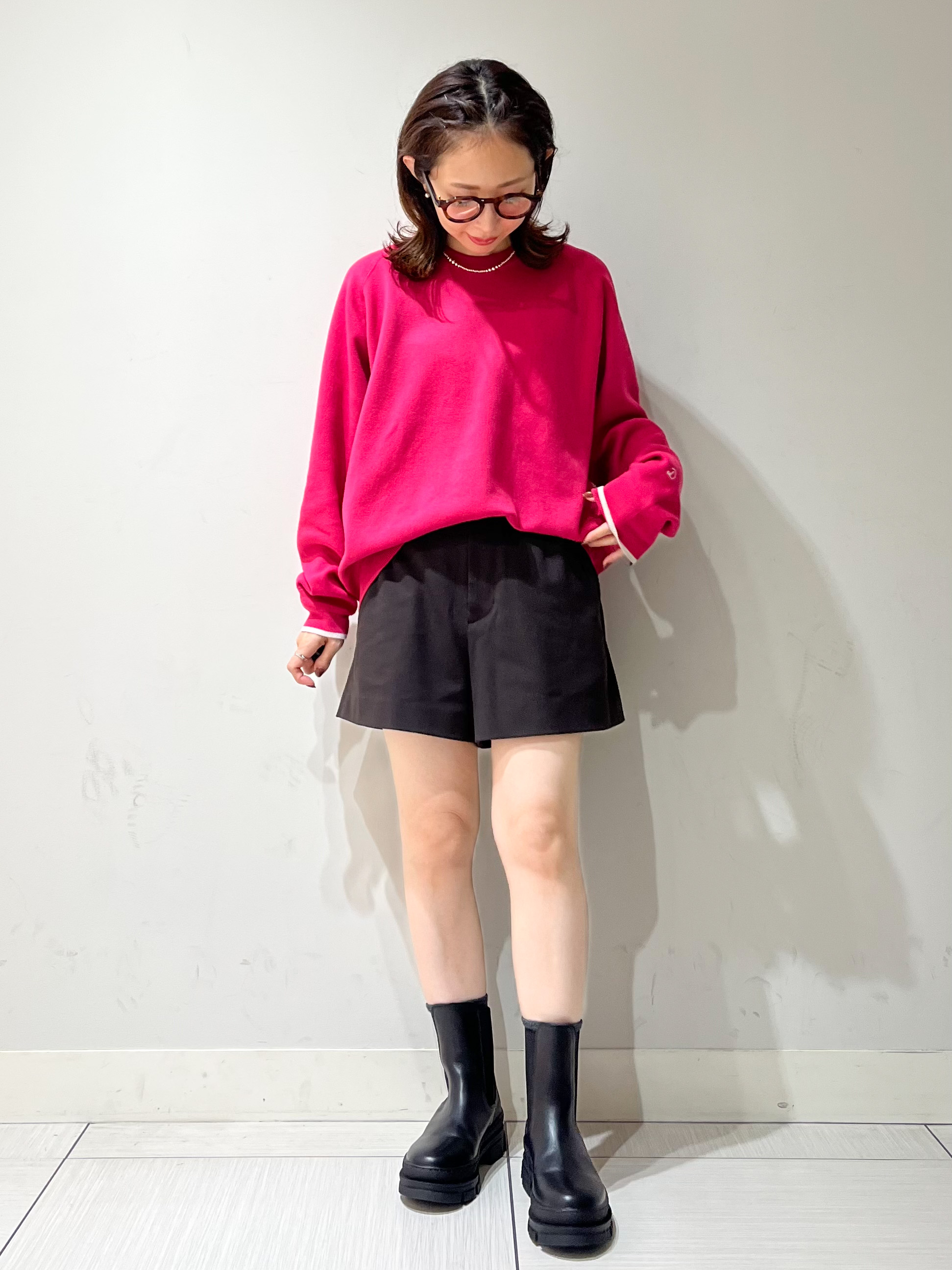 じゅんさんの「DRESSTERIOR｜【6色展開/ウォッシャブル】コットンカシミヤニット」を使ったコーディネート