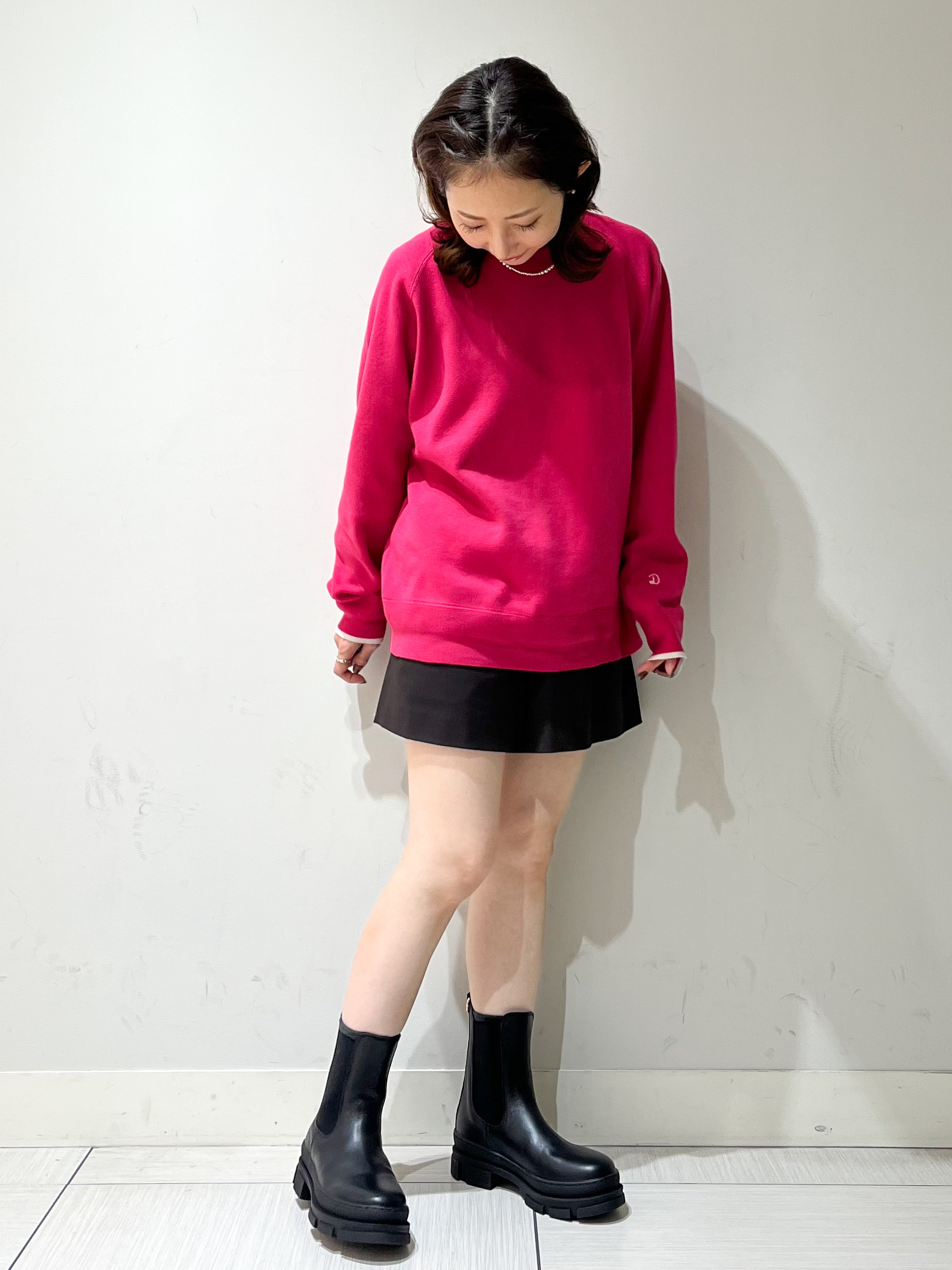 じゅんさんの「DRESSTERIOR｜【6色展開/ウォッシャブル】コットンカシミヤニット」を使ったコーディネート
