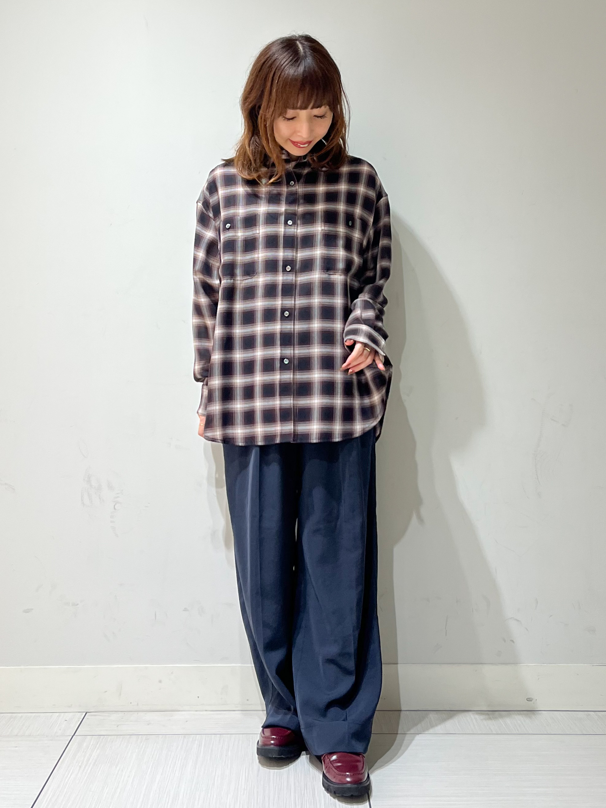 じゅんさんの「DRESSTERIOR｜【ウォッシャブル】ビエラオンブレチェックシャツ」を使ったコーディネート