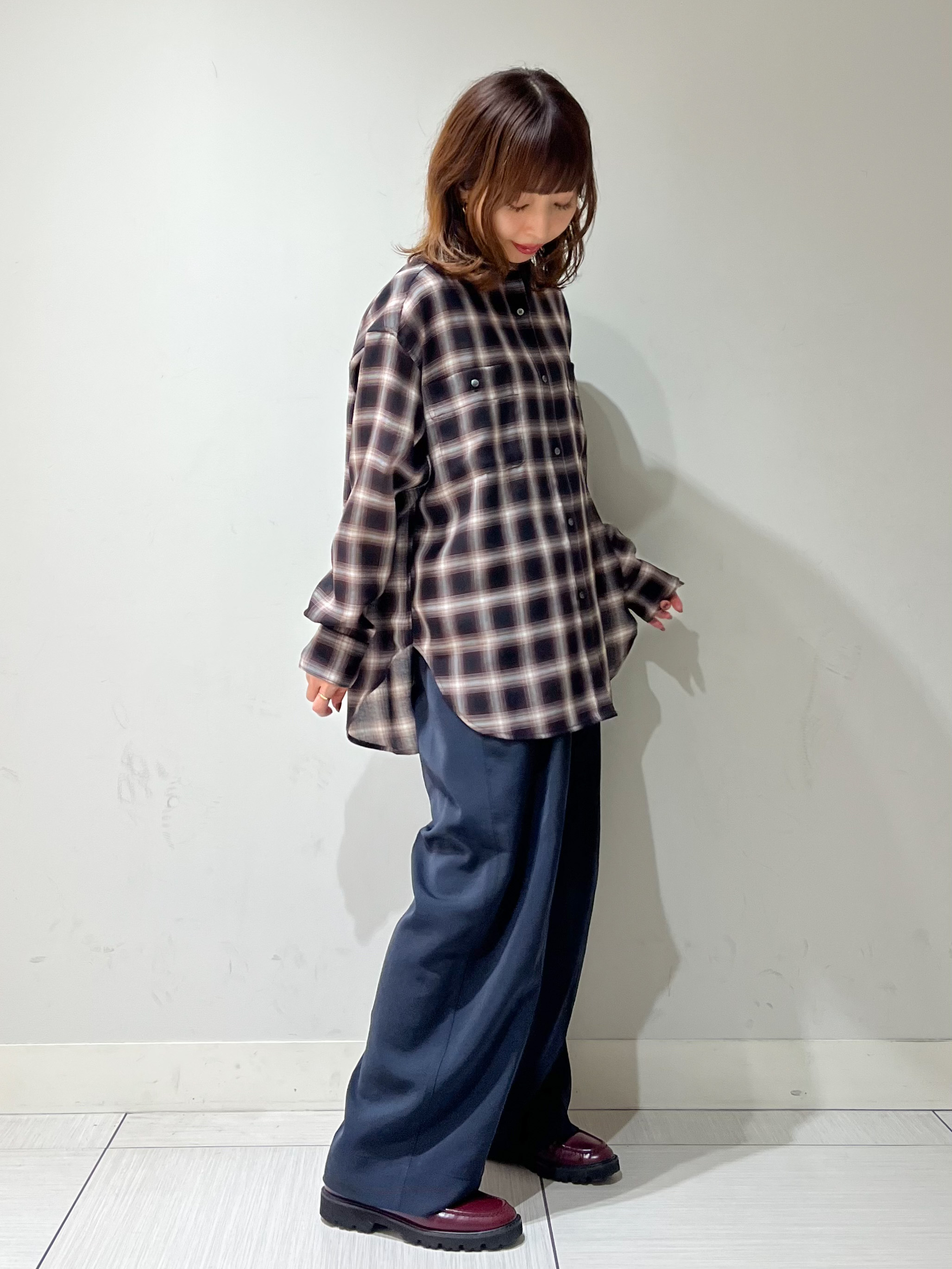 じゅんさんの「DRESSTERIOR｜【ウォッシャブル】ビエラオンブレチェックシャツ」を使ったコーディネート
