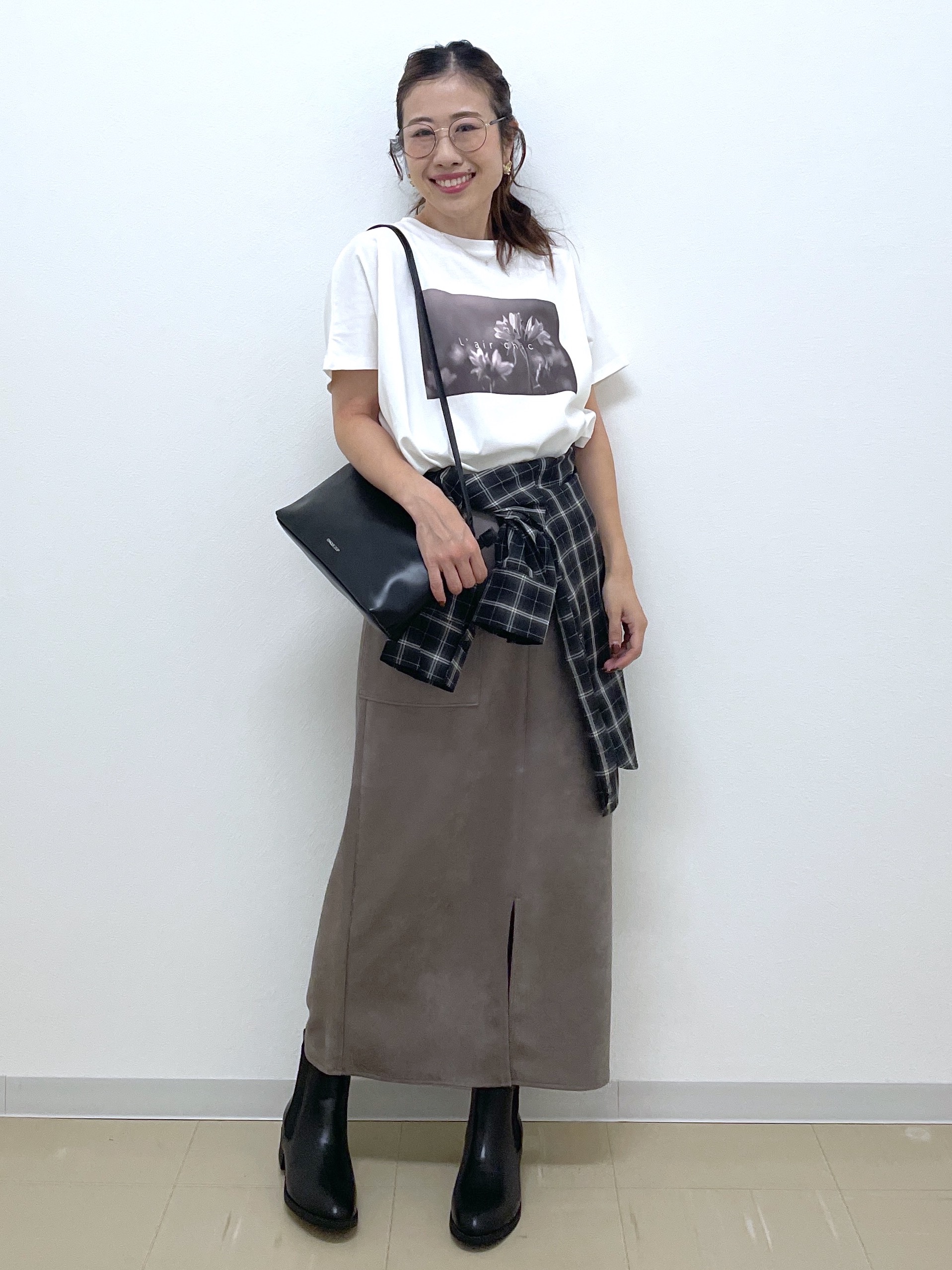 Akiさんの「OPAQUE.CLIP｜フォトプリントTシャツ【洗濯機OK】」を使ったコーディネート