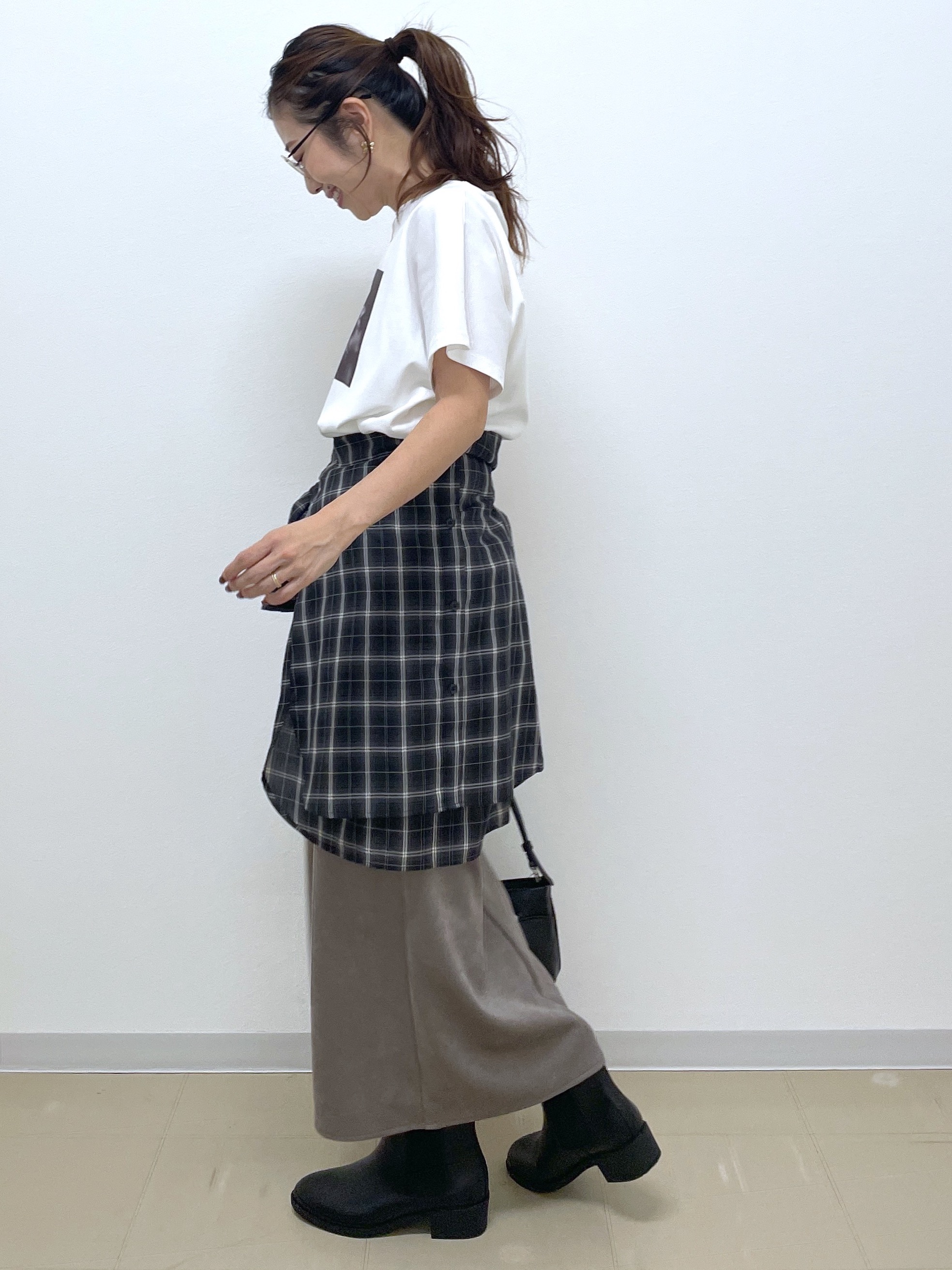 Akiさんの「OPAQUE.CLIP｜フォトプリントTシャツ【洗濯機OK】」を使ったコーディネート