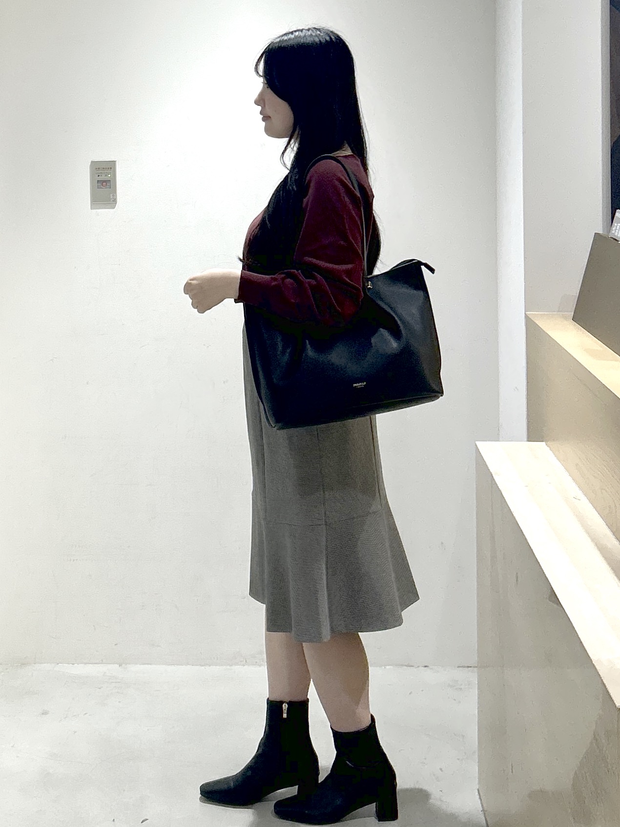sayaさんの「OPAQUE.CLIP｜【8色／S-3Lサイズ】ビジュー付きドルマンニット《洗濯機OK／抗ピリング》」を使ったコーディネート