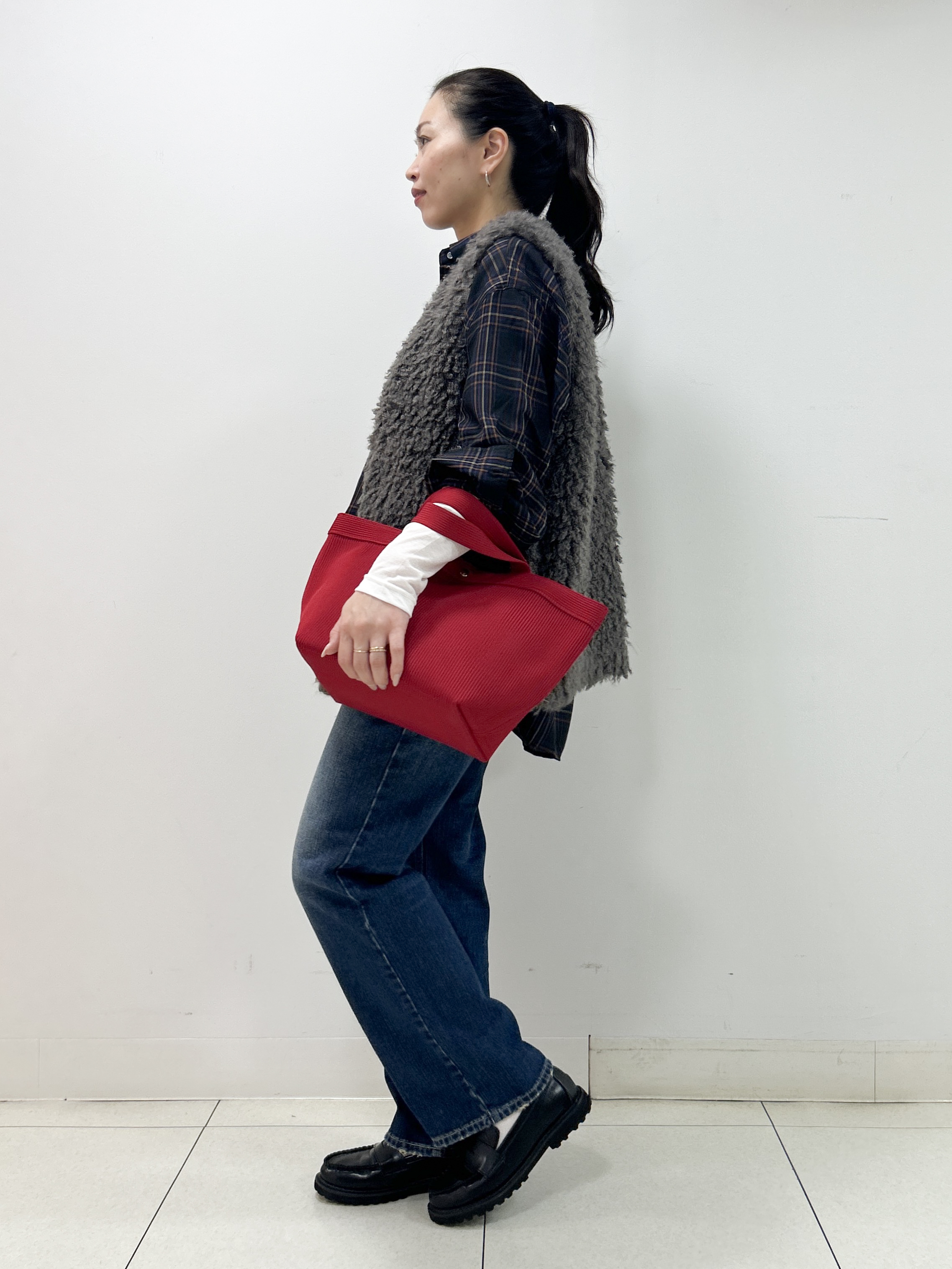 Kaiさんの「Dessin｜【セットアップ可/洗える】シアーチェック オーバーシャツ」を使ったコーディネート