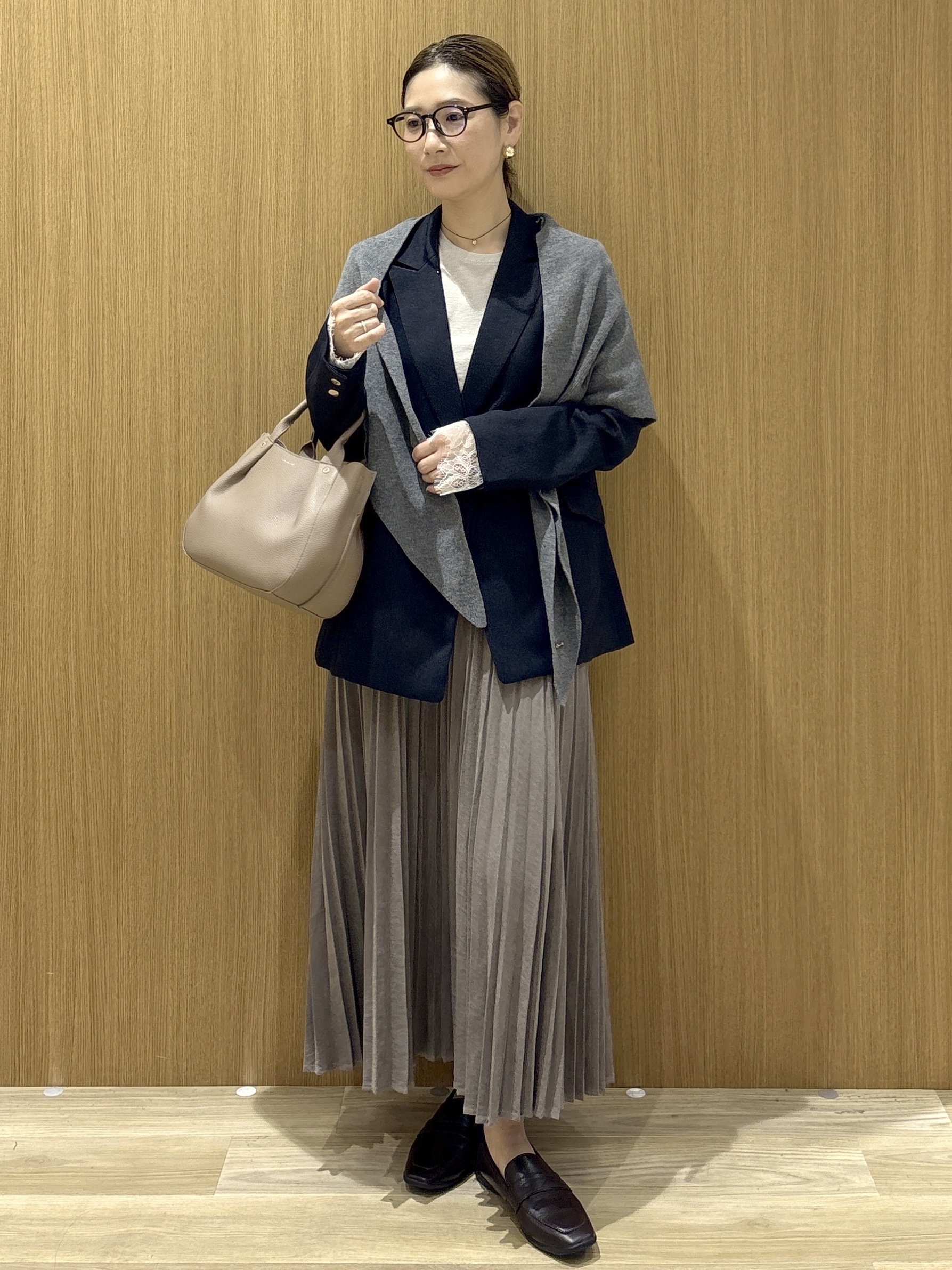 たけねぇさんの「OPAQUE.CLIP｜ダブルブレストジャケット【洗える】」を使ったコーディネート
