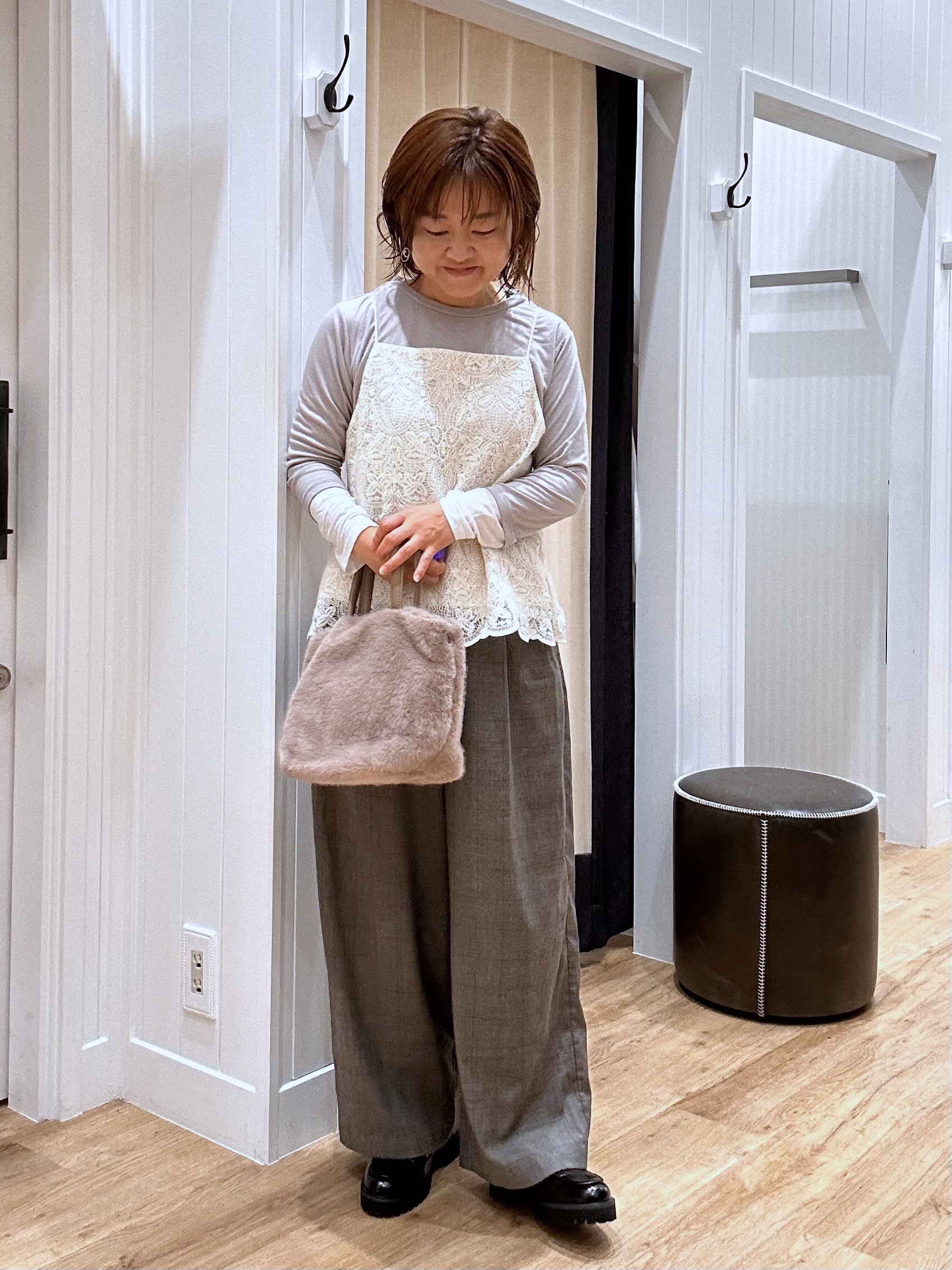 Aiさんの「Dessin｜【調温機能】シアーリブプルオーバー」を使ったコーディネート