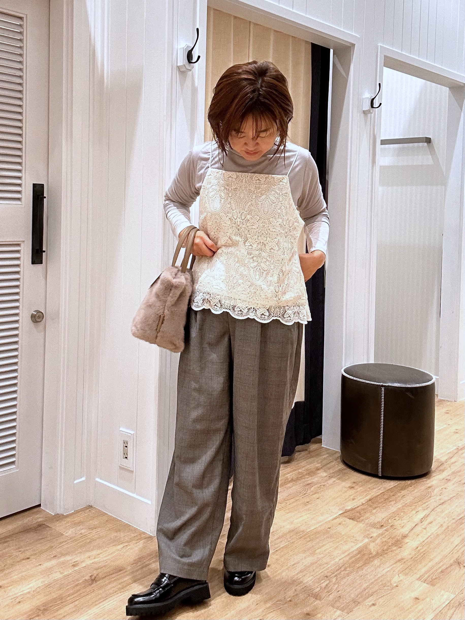 Aiさんの「Dessin｜【調温機能】シアーリブプルオーバー」を使ったコーディネート