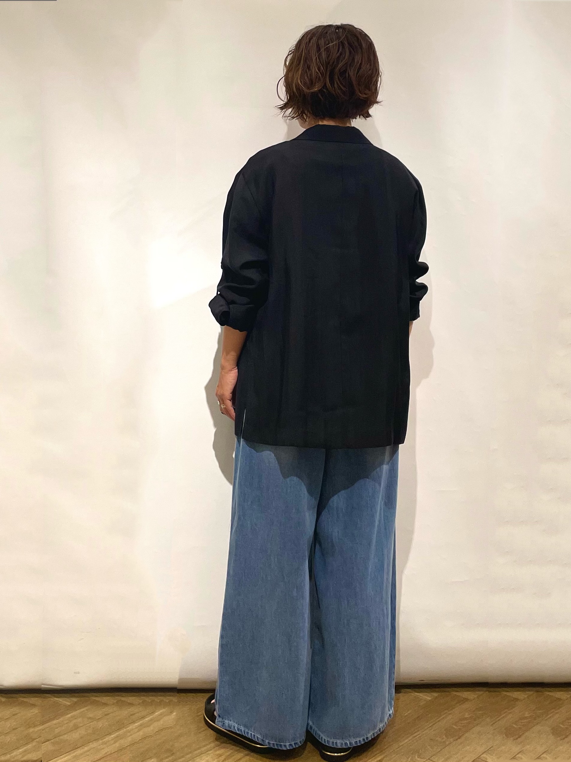 なかさんの「index｜シアーテーラードジャケット【2WAY／洗濯機OK】」を使ったコーディネート