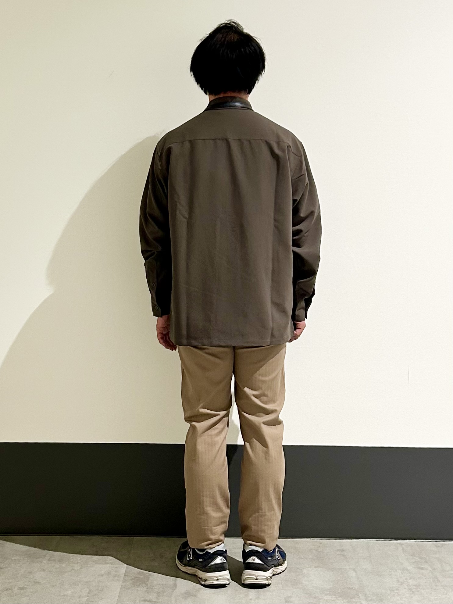 KENJI Iさんの「THE SHOP TK｜【洗濯機OK】ウールライク 長袖シャツ」を使ったコーディネート