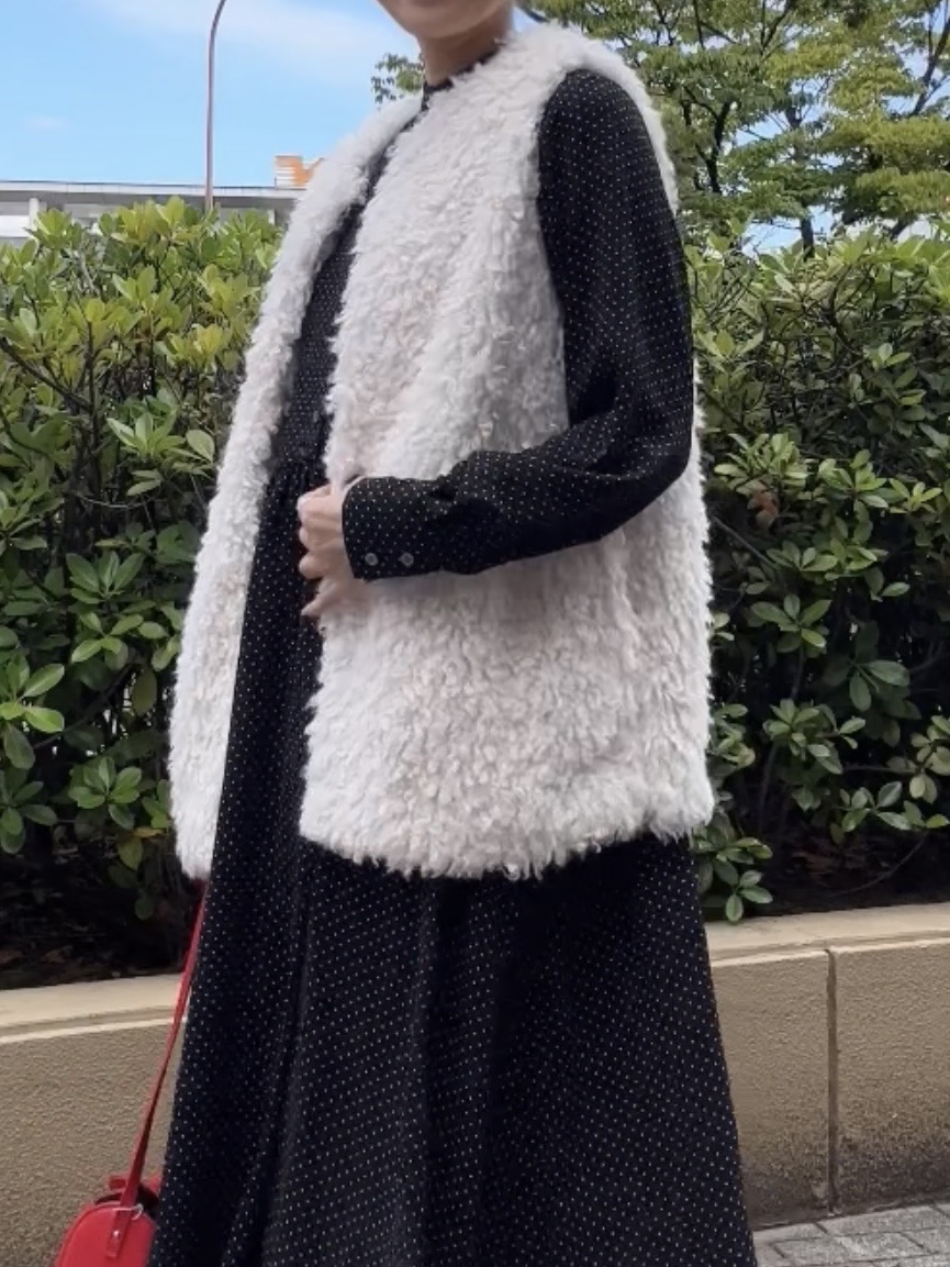 Yasucoさんの「Dessin｜【手洗い可】ドットプリントワンピース」を使ったコーディネート