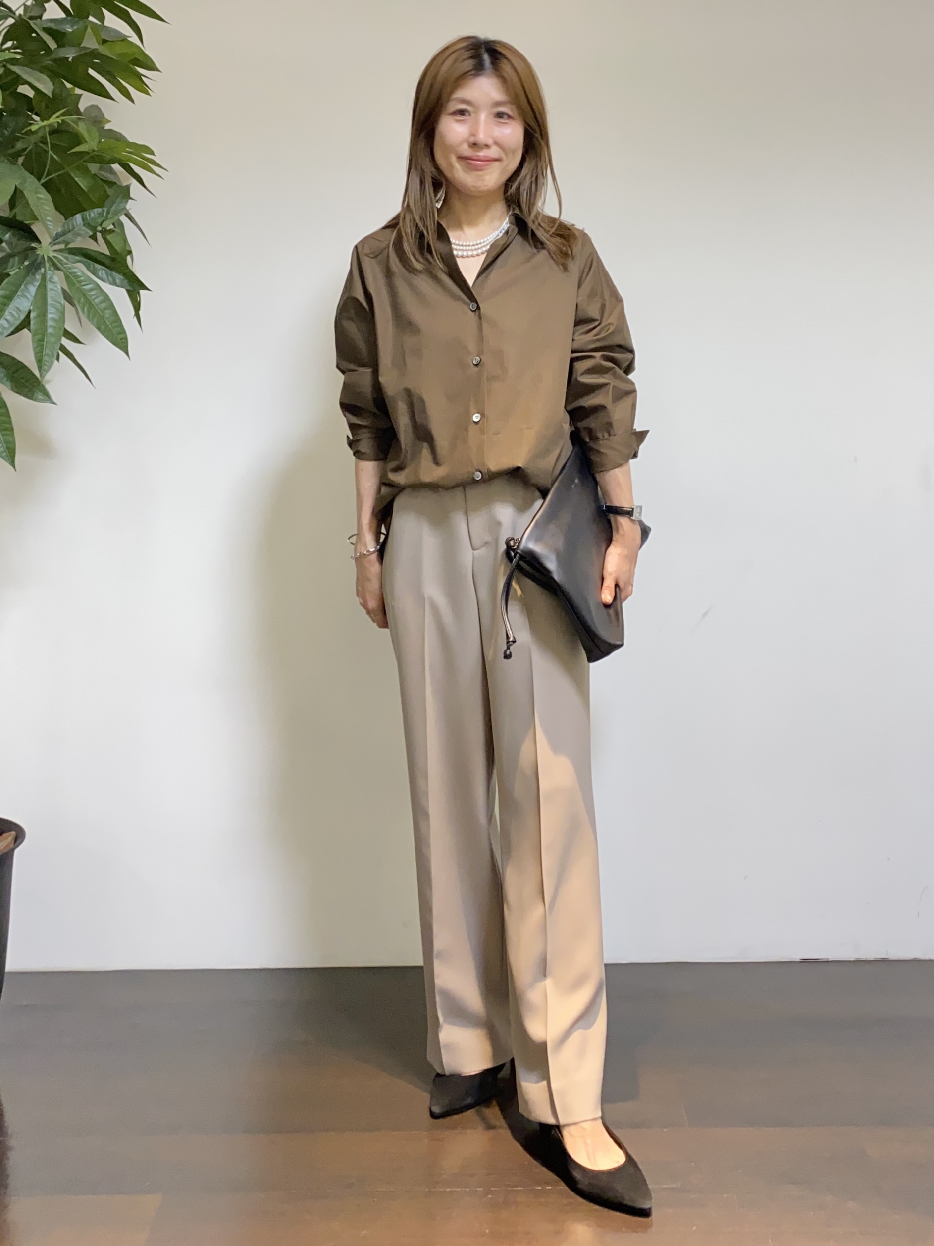 tomoさんの「UNTITLED｜コットンドルマンシャツ」を使ったコーディネート