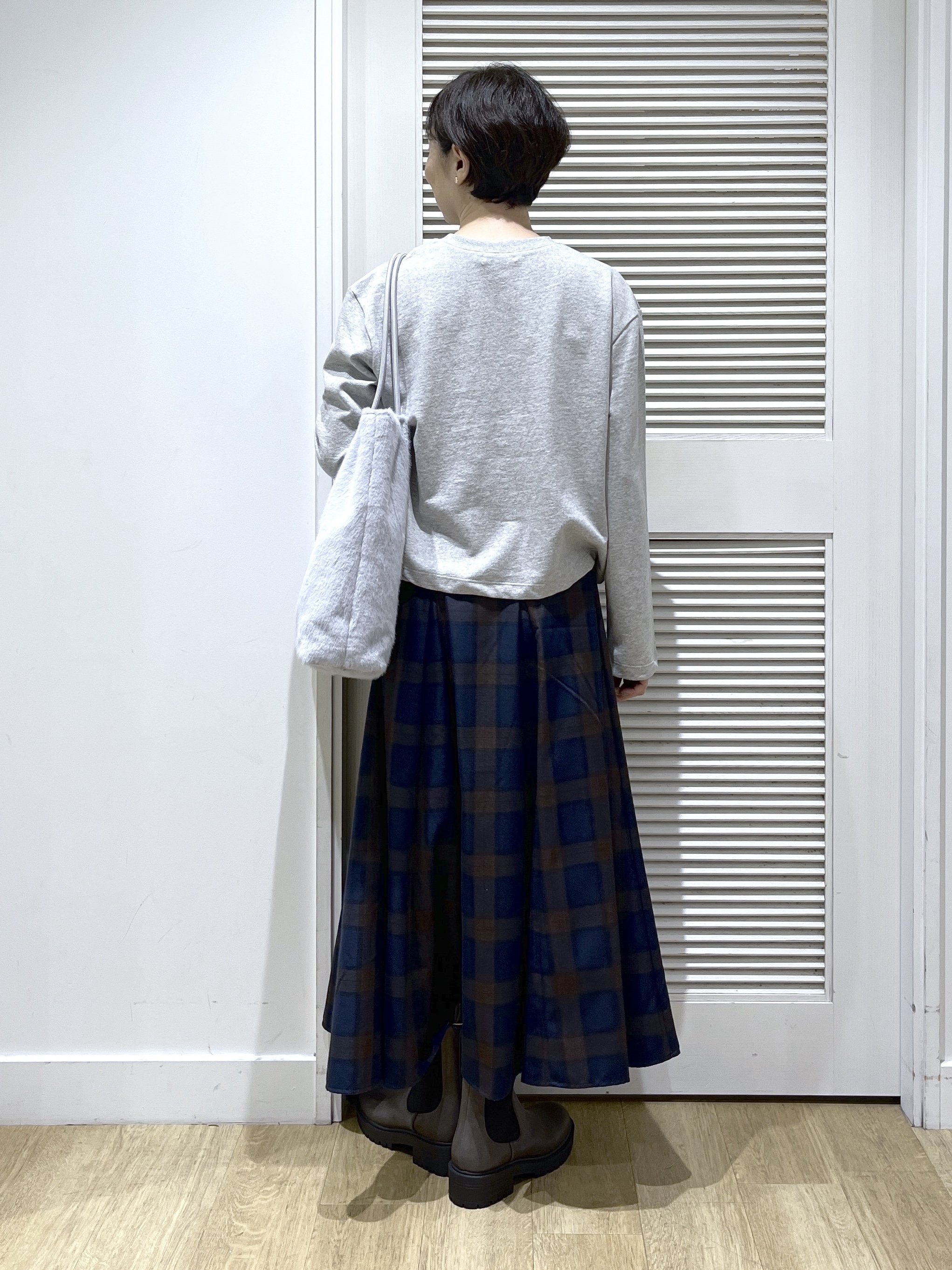 Miyazakiさんの「Dessin｜【洗える/6色展開】リングスナップミニ裏毛カーディガン」を使ったコーディネート