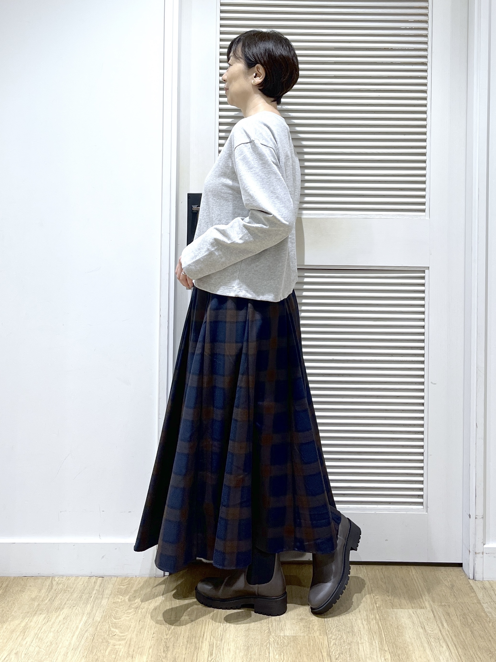 Miyazakiさんの「Dessin｜【洗える/6色展開】リングスナップミニ裏毛カーディガン」を使ったコーディネート