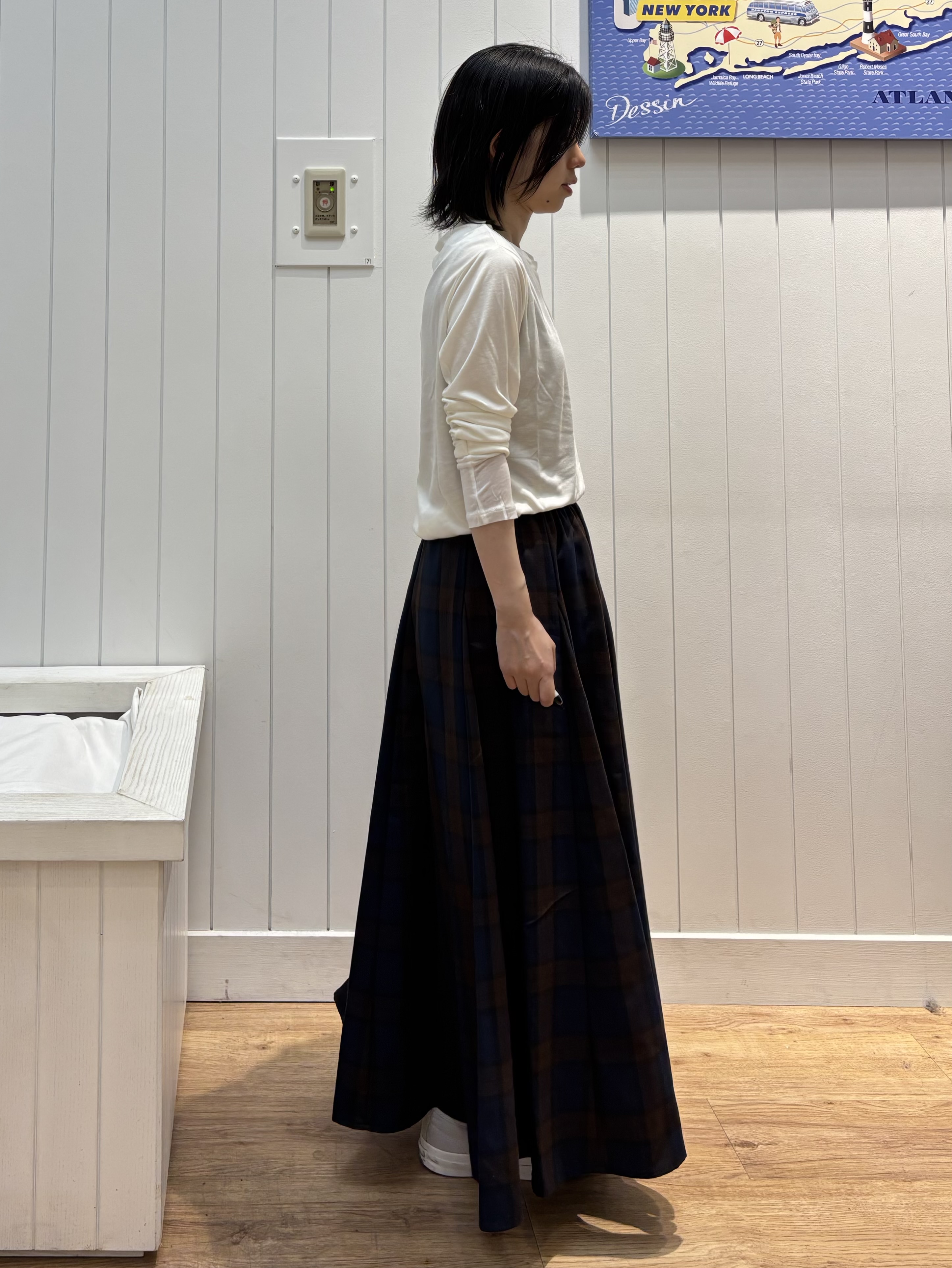 OKADAさんの「Dessin｜【調温機能】シアーリブプルオーバー」を使ったコーディネート