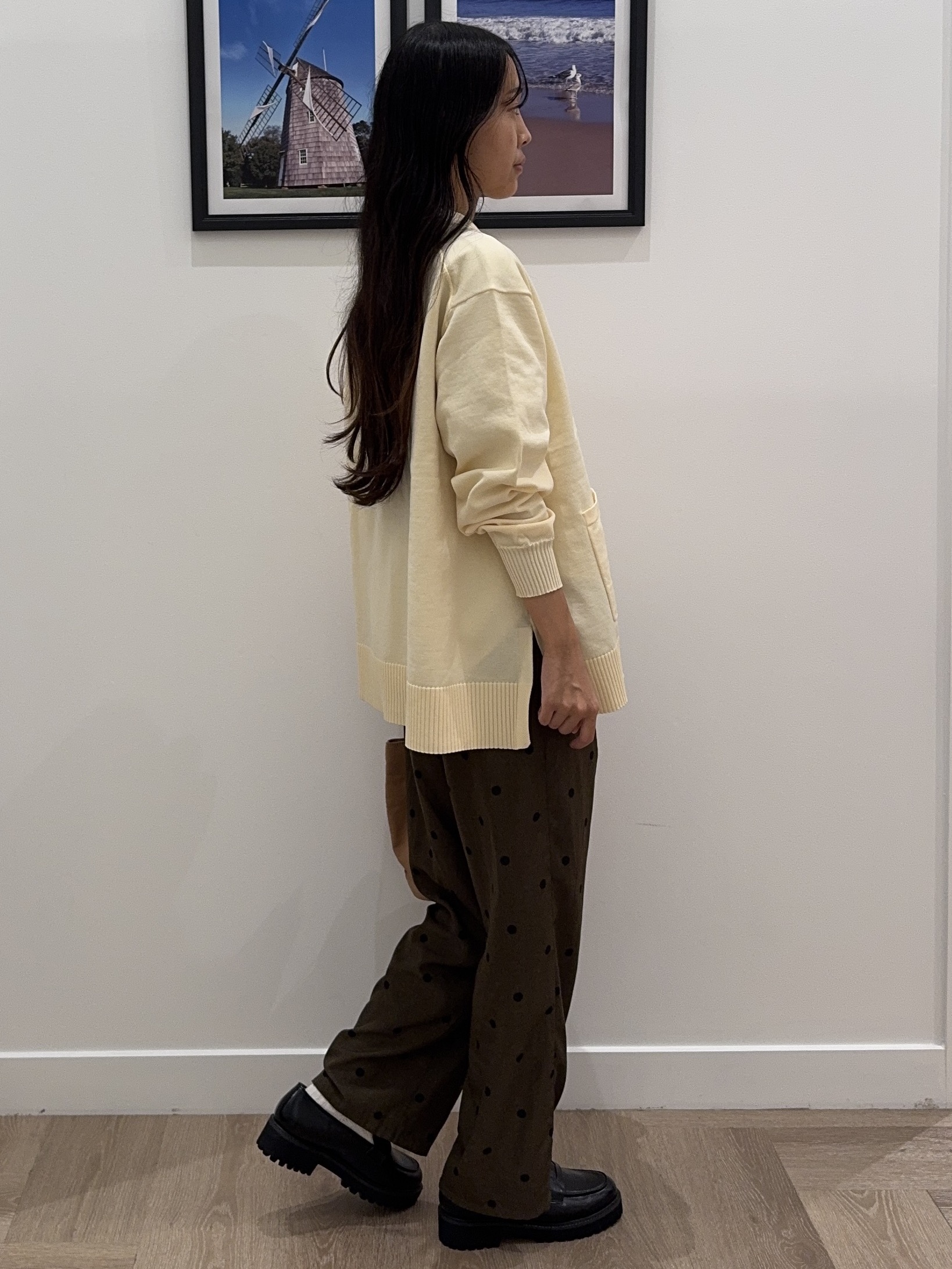 NOZOMIさんの「Dessin｜【セットアップ可】ドットプリント イージーパンツ」を使ったコーディネート