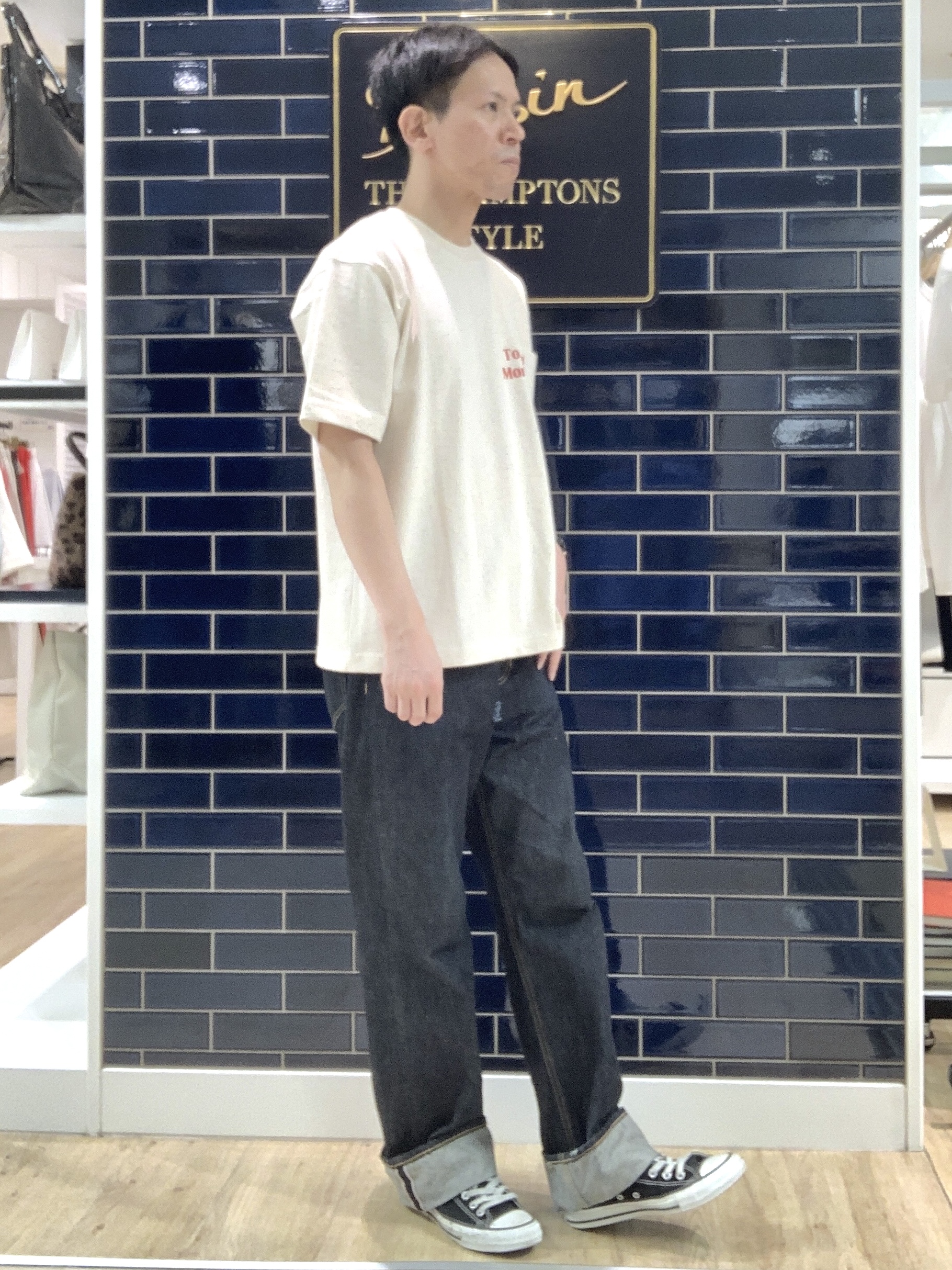 Takaさんの「Dessin｜カラーネップ ポケットTシャツ」を使ったコーディネート