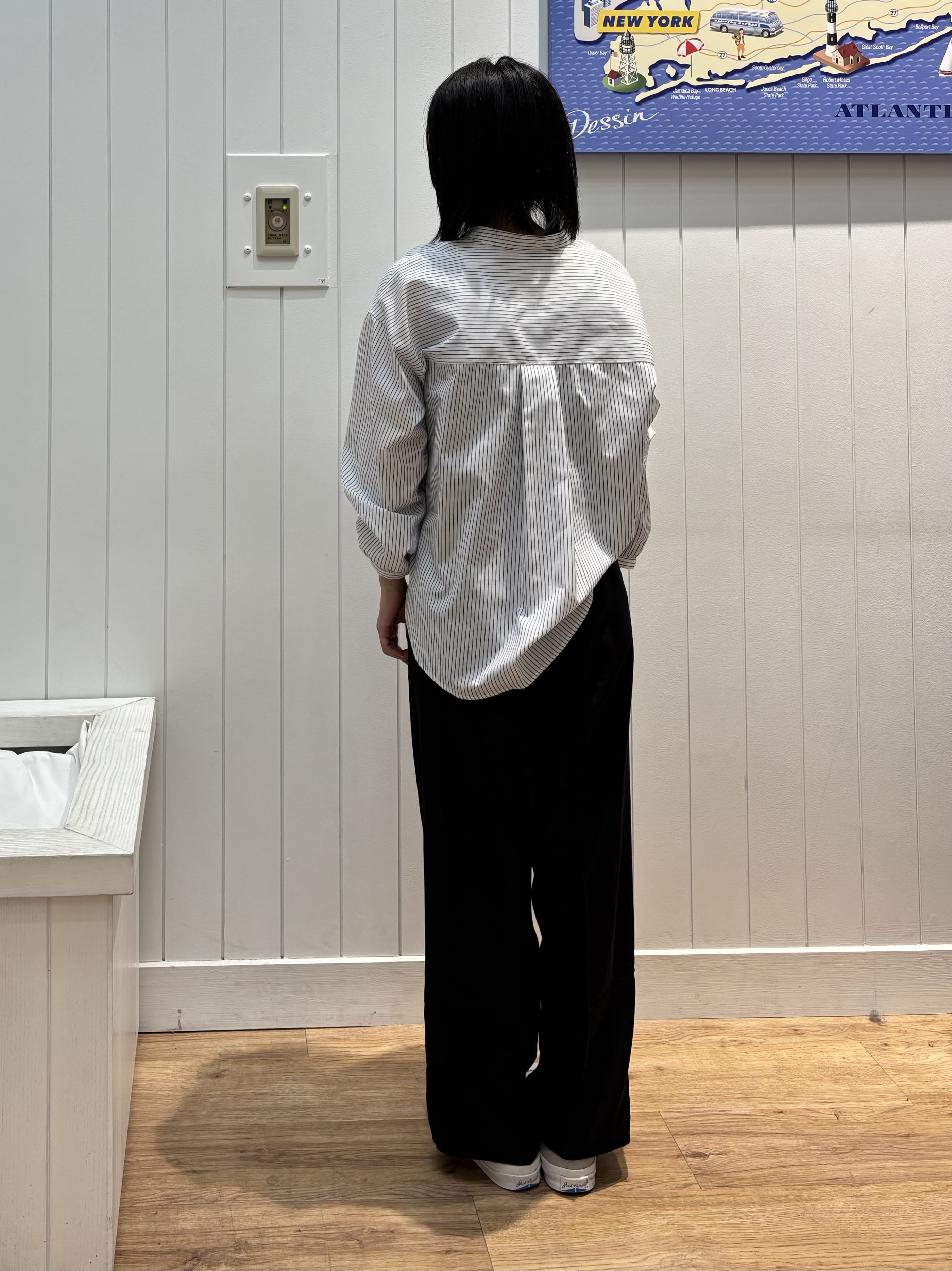 OKADAさんの「Dessin｜【洗える/7色展開/XS-L】フロントフリルブラウス」を使ったコーディネート