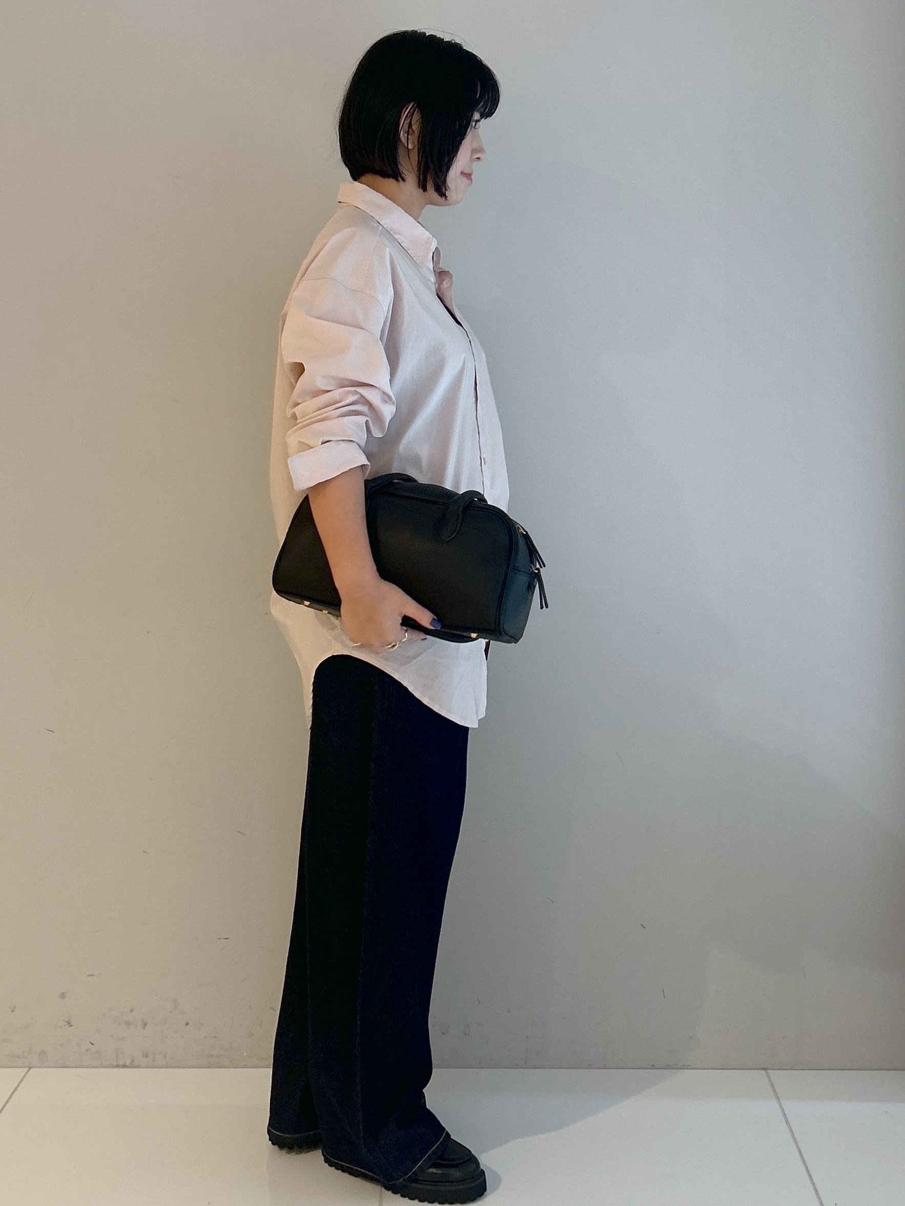 Hirokaさんの「Dessin｜【洗える/オンオフ着られる】袖裏ワンポイント刺繍 オーバーシャツ」を使ったコーディネート