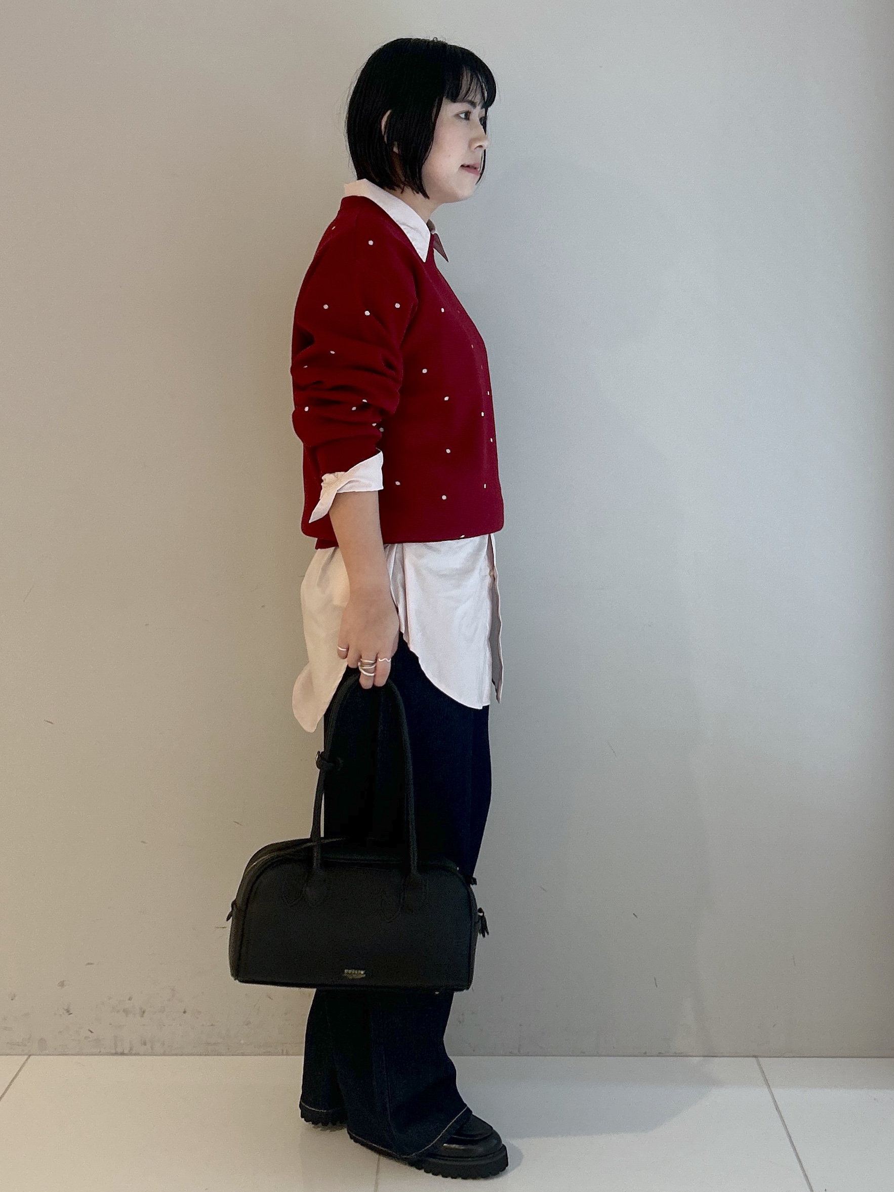 Hirokaさんの「Dessin｜コットンジャガードドットプルオーバー」を使ったコーディネート