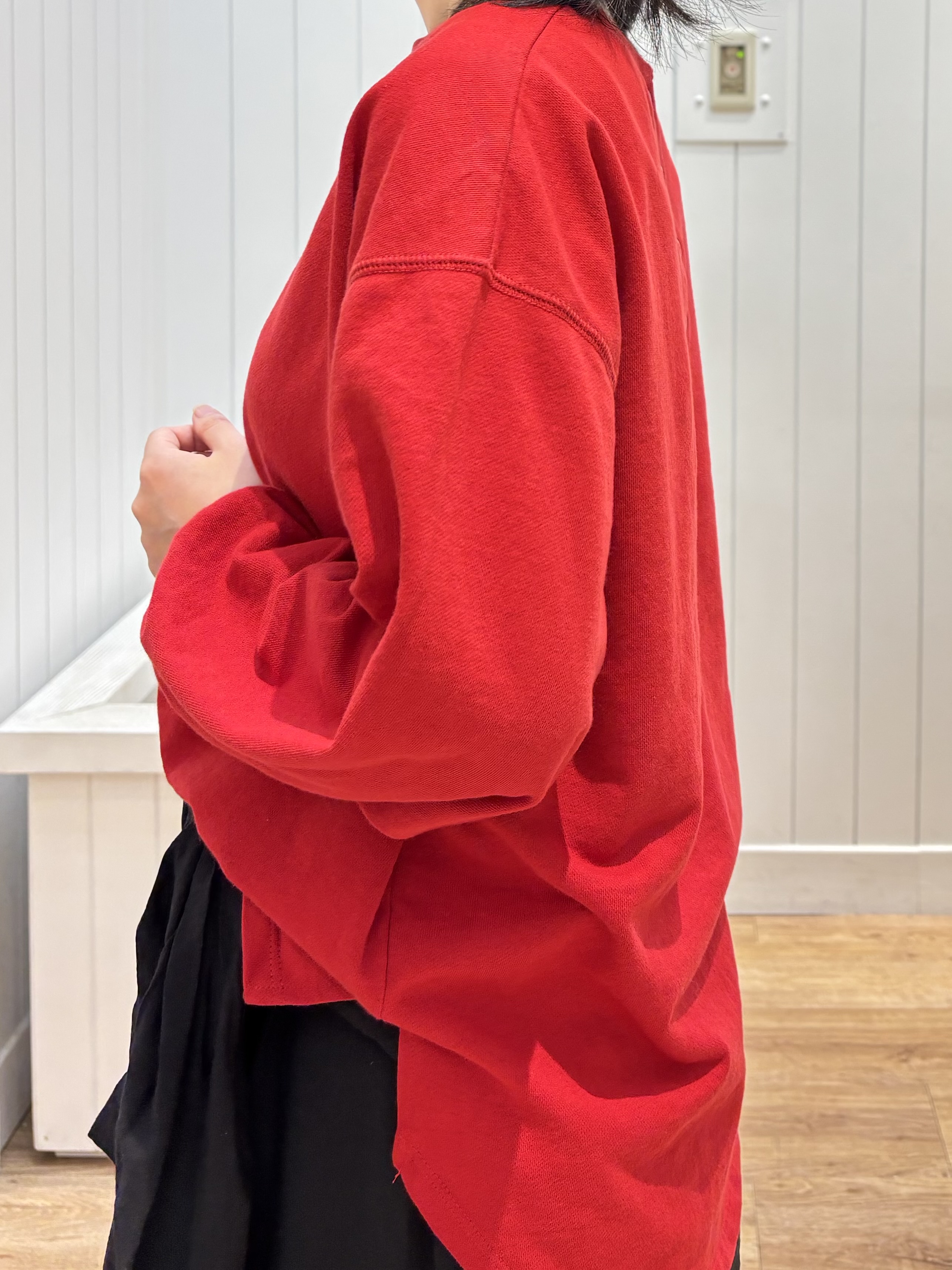 OKADAさんの「Dessin｜【洗える/7色展開/XS-L】バックヘンリーミニ裏毛 長袖」を使ったコーディネート