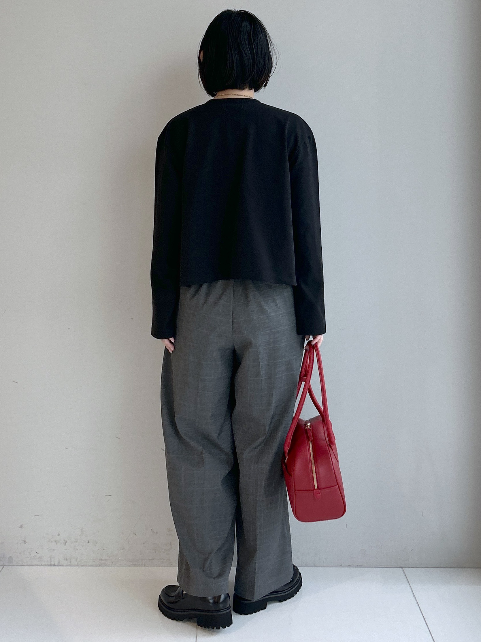 Hirokaさんの「Dessin｜【洗える/6色展開】リングスナップミニ裏毛カーディガン」を使ったコーディネート