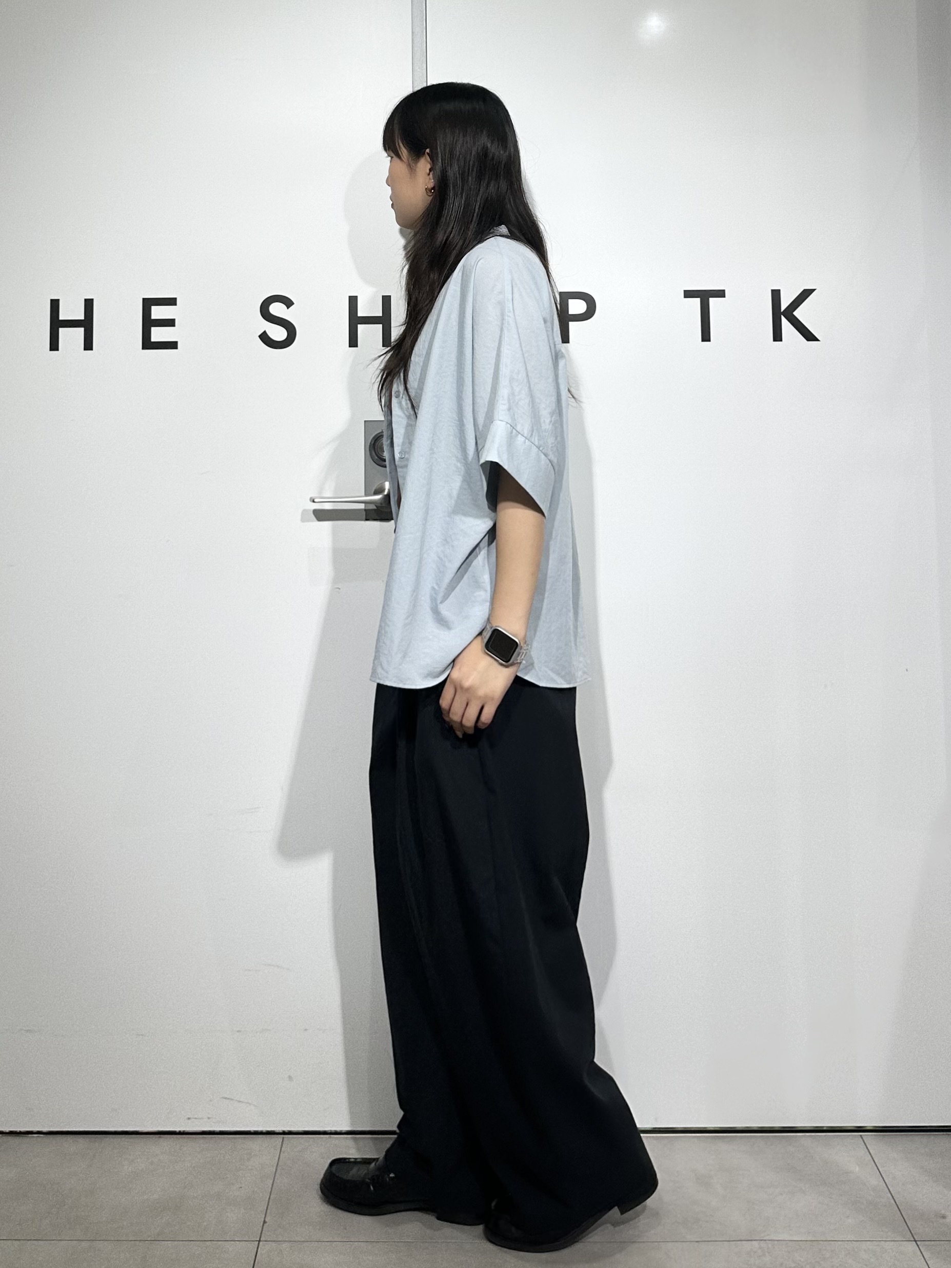 cottonさんの「THE SHOP TK｜【高レビュー/体型カバー】さらっと快適 ドルマン5分袖ブラウス」を使ったコーディネート