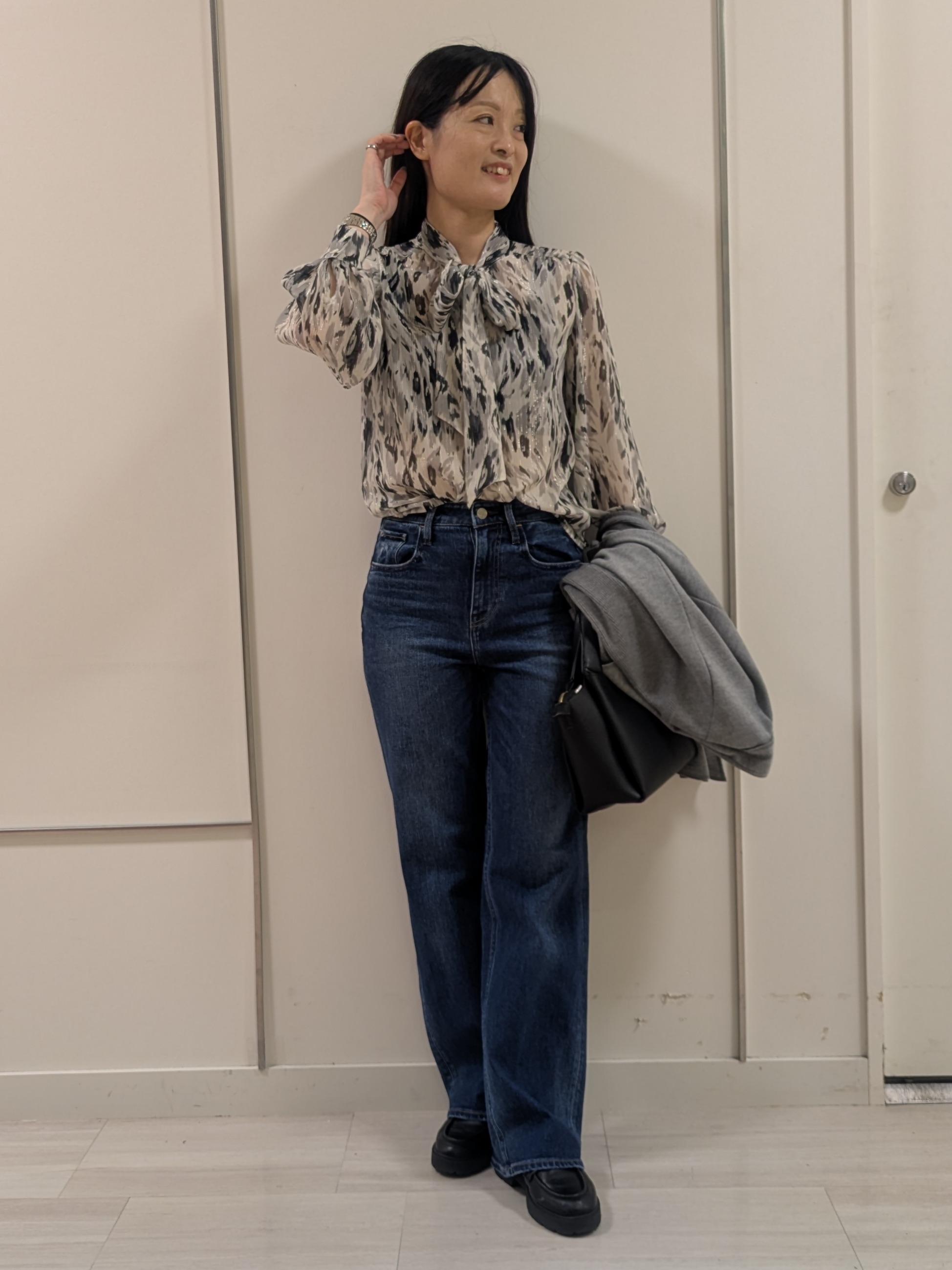 mikiさんの「COUP DE CHANCE｜【日本製】着流しカーディガン」を使ったコーディネート