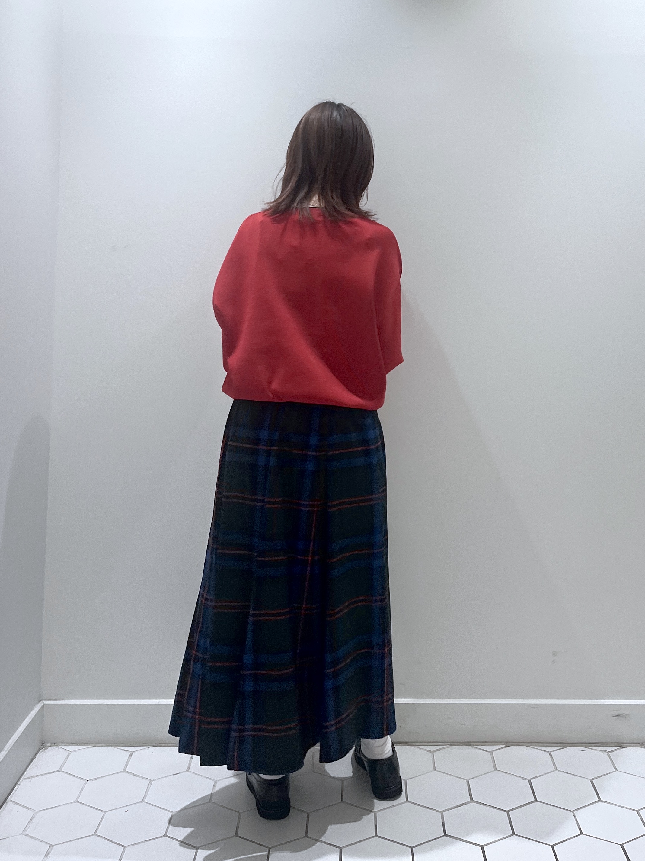 Makinoさんの「Dessin｜【UVカット/洗濯機OK】6分袖配色ニット」を使ったコーディネート