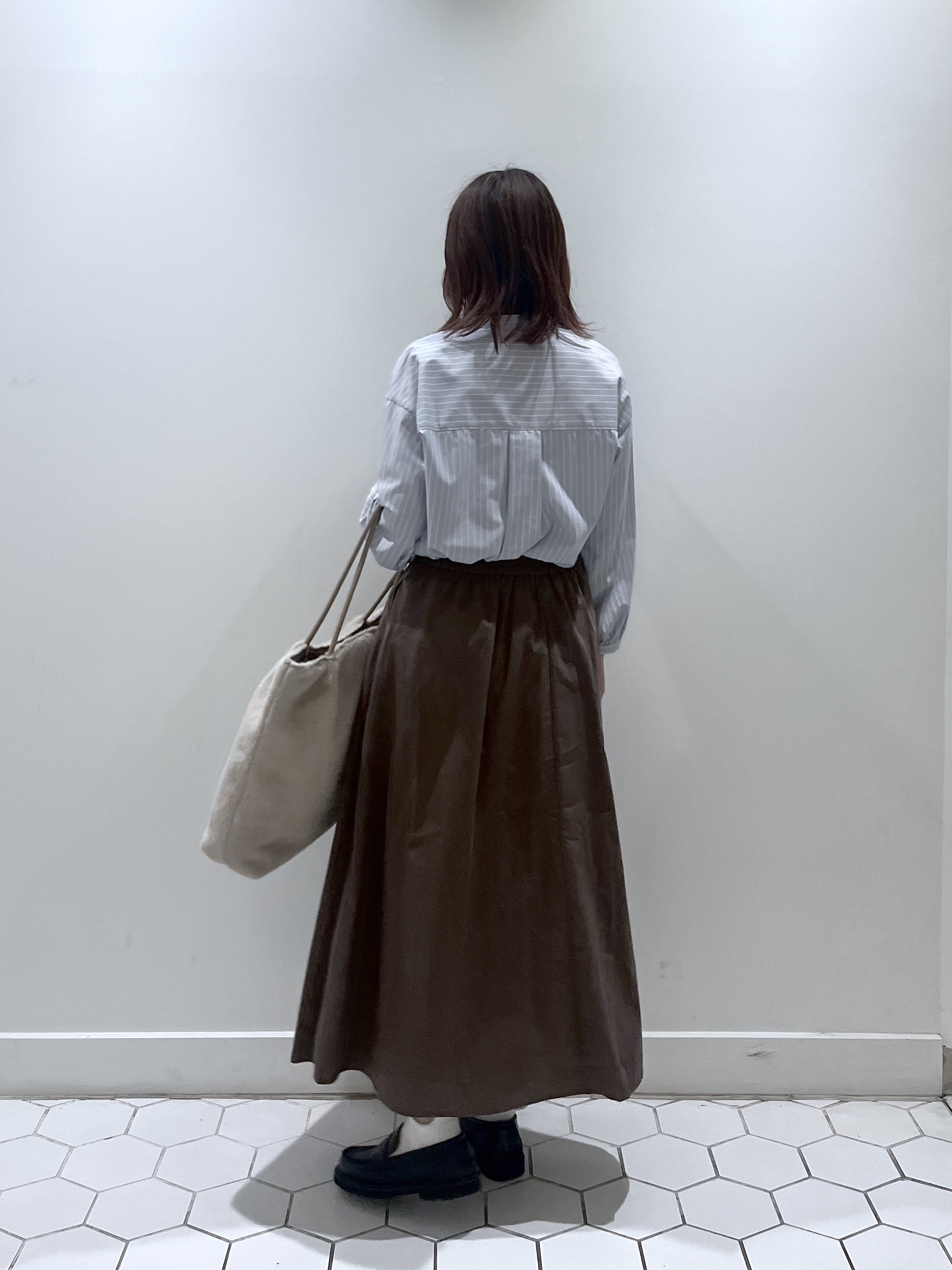 Makinoさんの「Dessin｜【洗える/7色展開/XS-L】フロントフリルブラウス」を使ったコーディネート