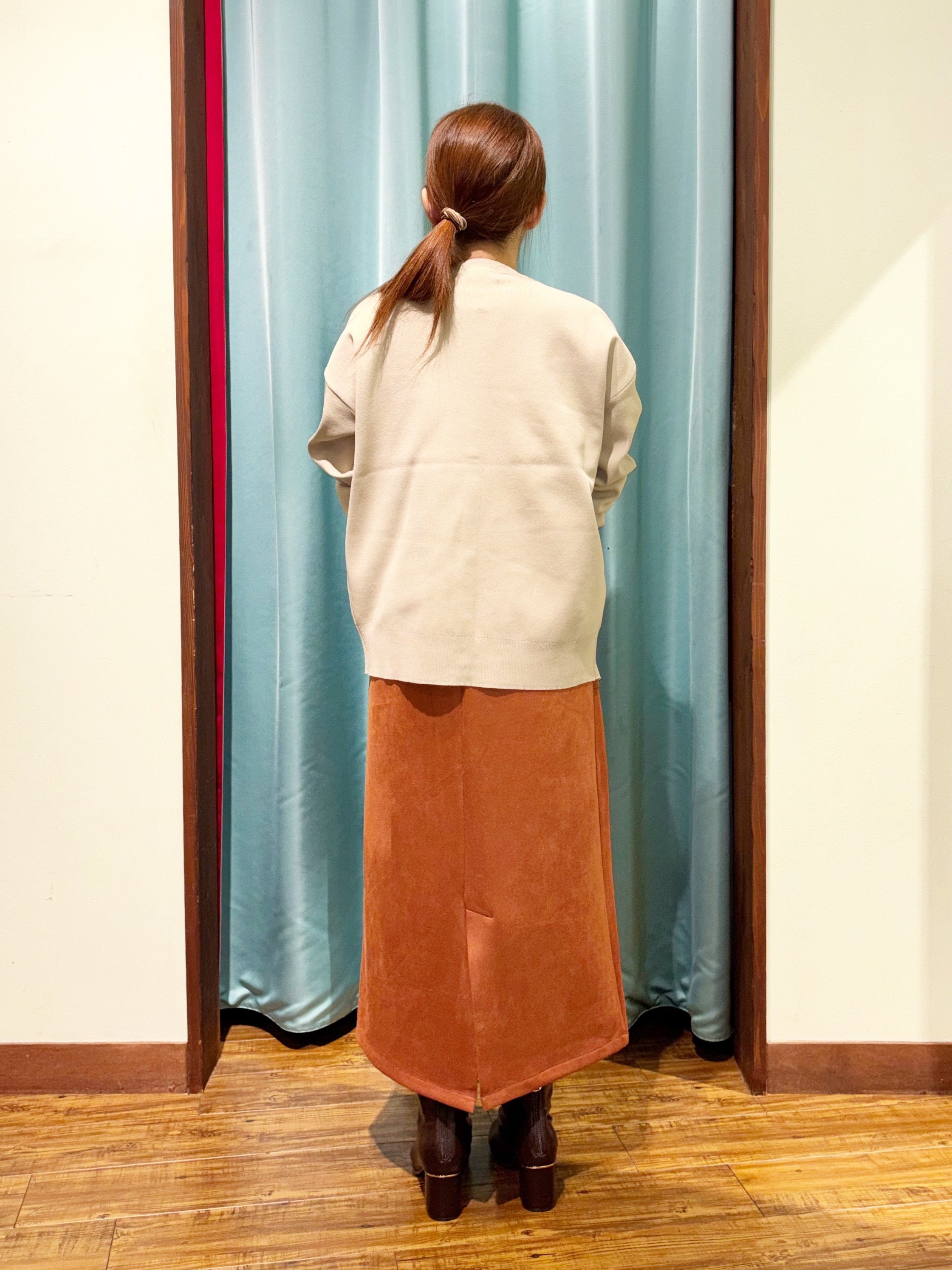 tukiさんの「SHOO･LA･RUE｜【セットアップ可/洗濯機可】軽やかに羽織れる スポンディッシュ ニットカーディガン」を使ったコーディネート