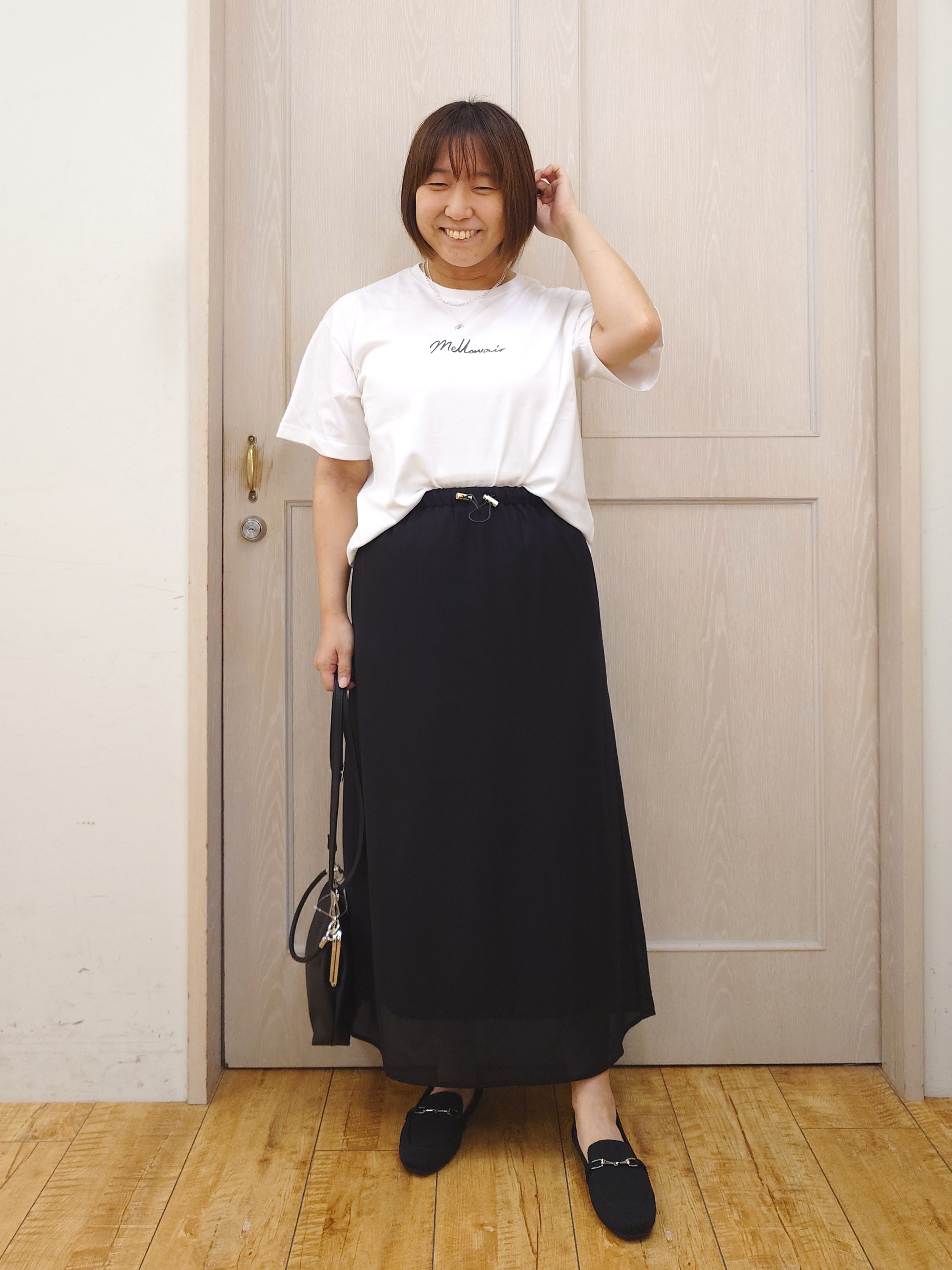 とろろさんの「SHOO･LA･RUE｜【通気性〇/セットアップ可/S-LL/洗濯機可】紫外線対策にも メッシュテーラードジャケット」を使ったコーディネート