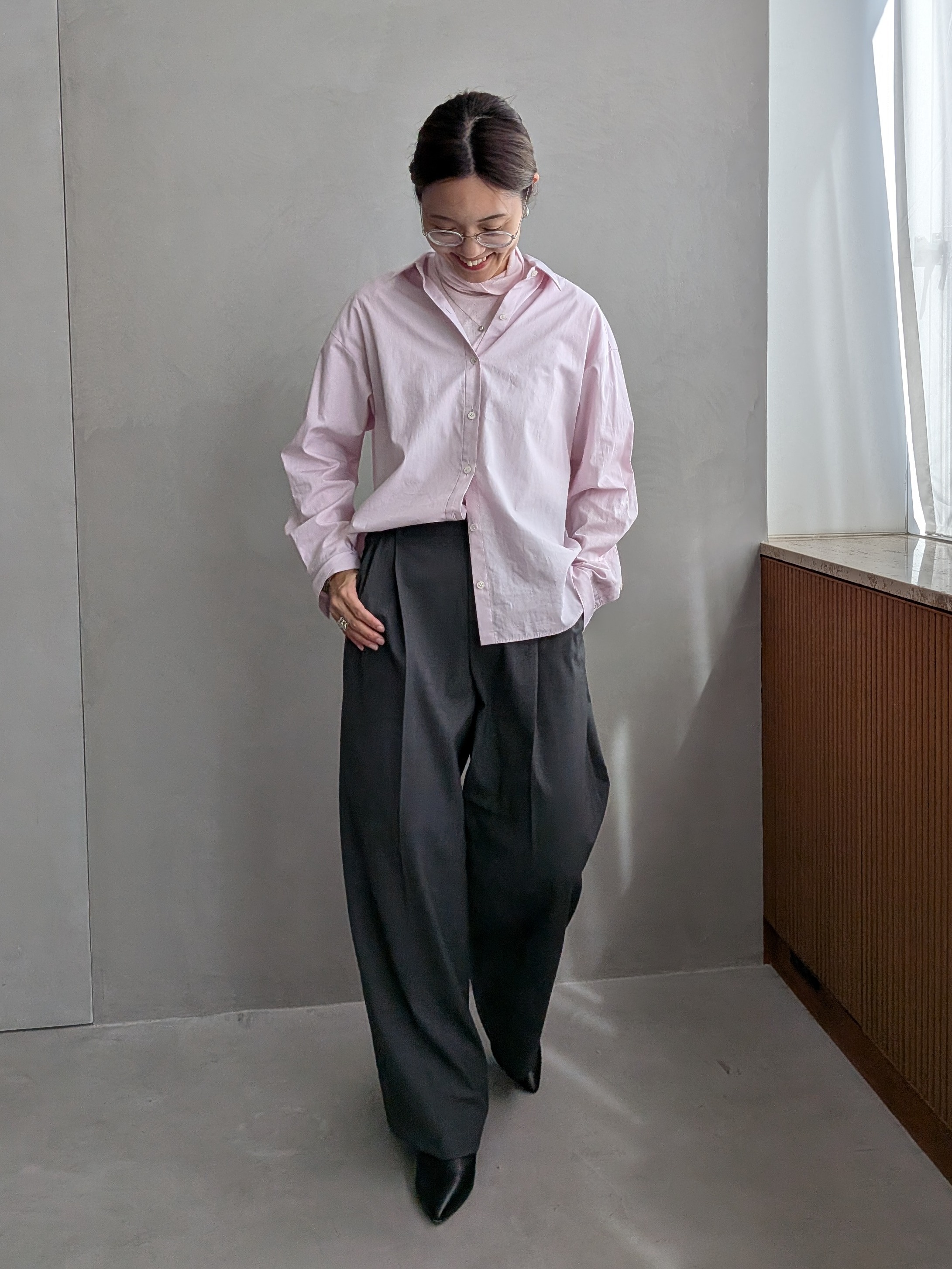 Aさんの「UNTITLED｜【6色展開/コットン100】カラーベーシックシャツ」を使ったコーディネート