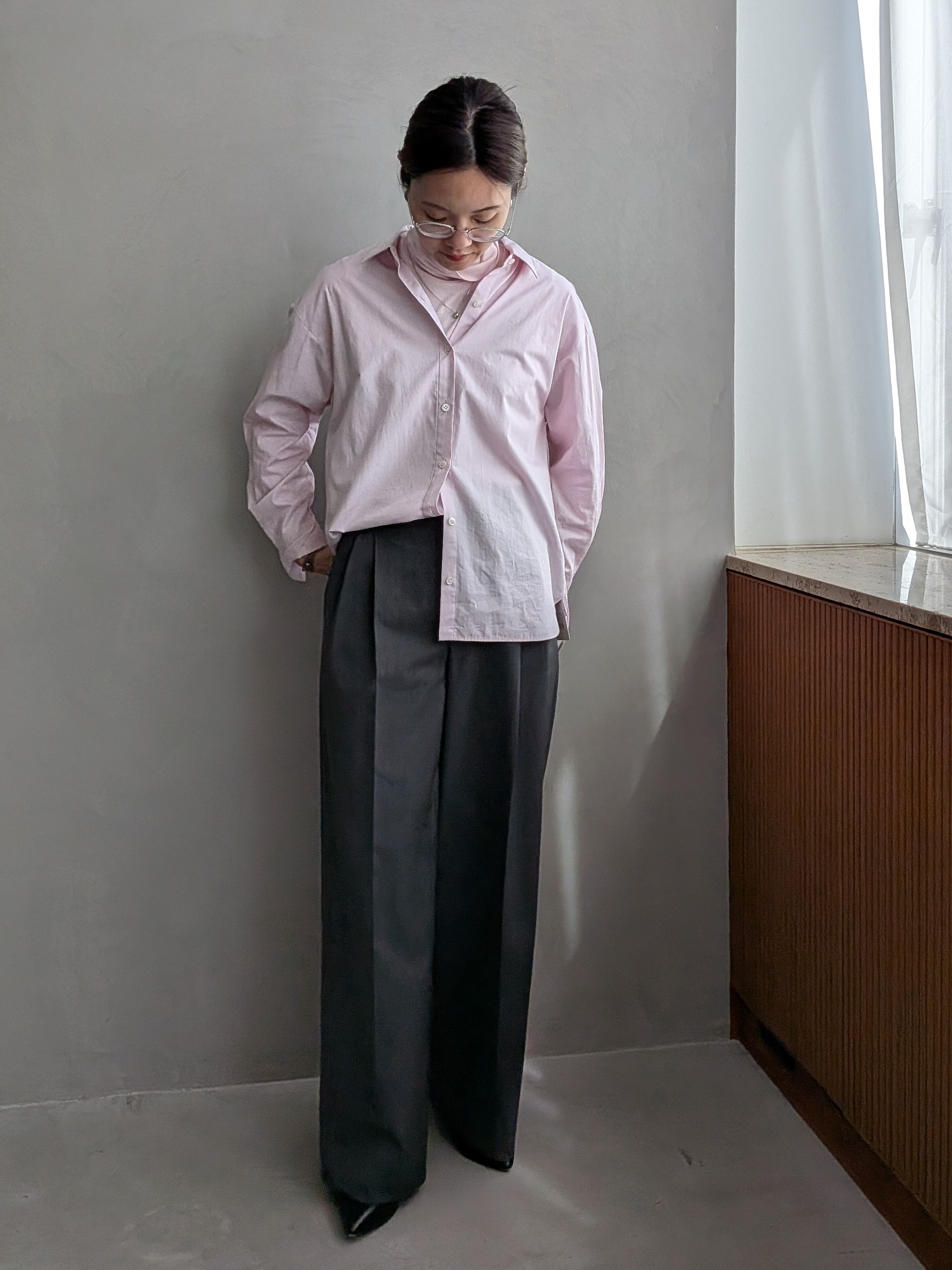 Aさんの「UNTITLED｜【6色展開/コットン100】カラーベーシックシャツ」を使ったコーディネート