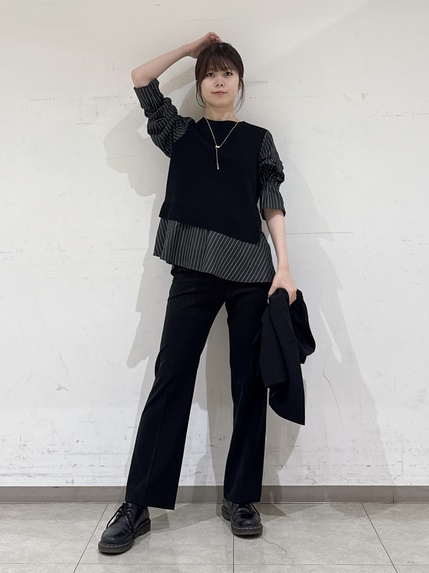 rinaさんの「INDIVI｜フリードロップ デザインネックレス」を使ったコーディネート