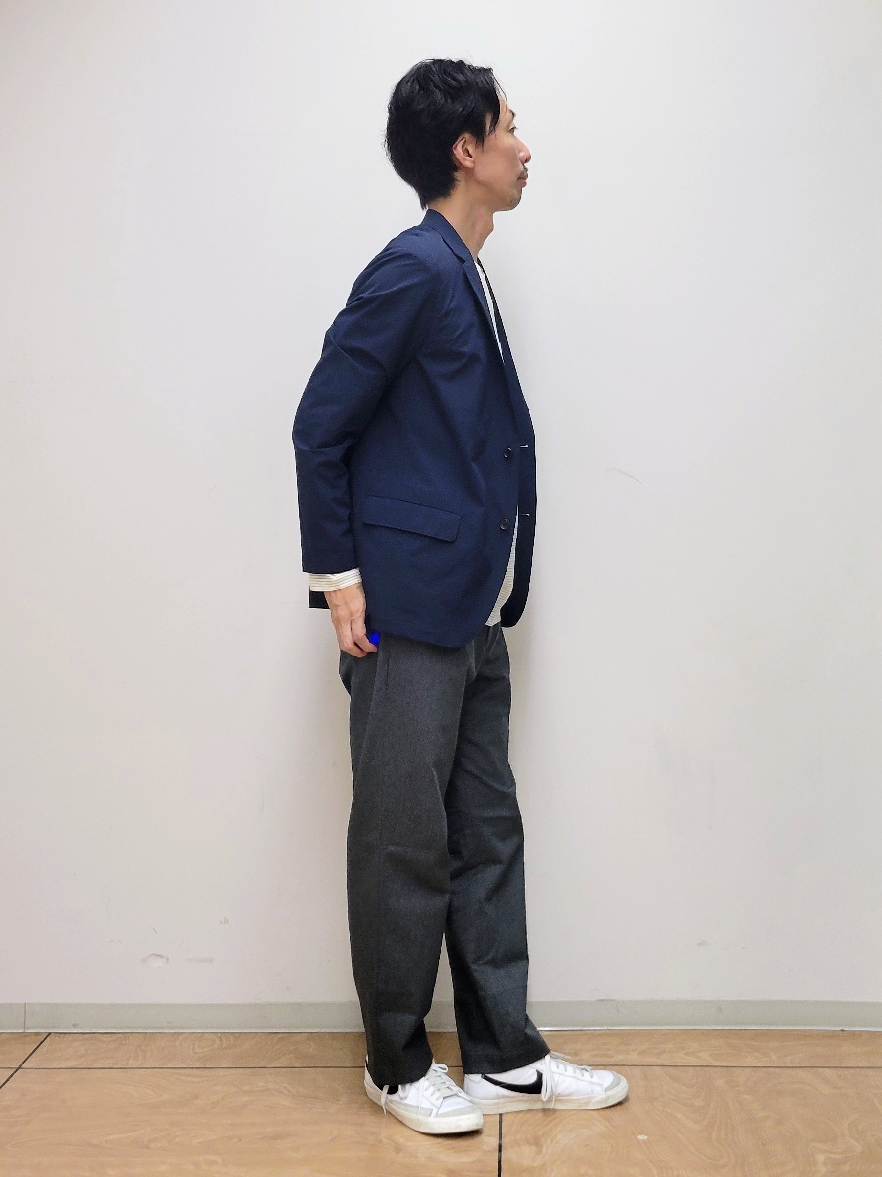 piroyaさんの「TAKEO KIKUCHI｜3Dナイロンストレッチ ジャケット」を使ったコーディネート