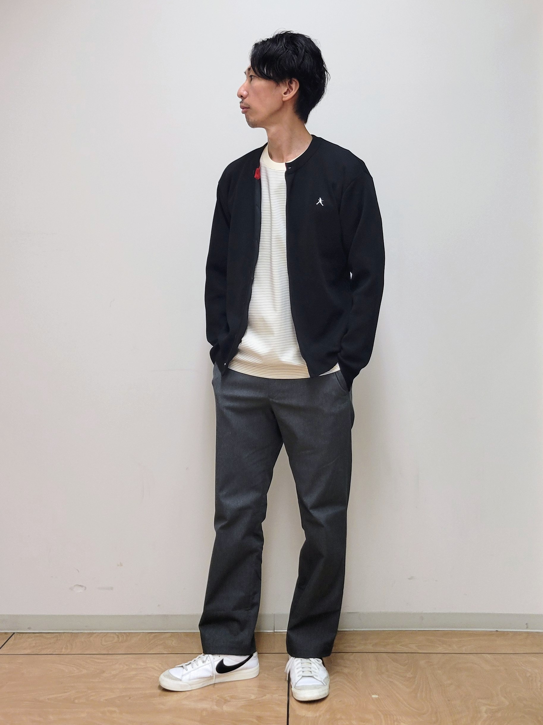 piroyaさんの「TAKEO KIKUCHI｜【BOWLER HAT LABEL】日本製クルーネックカーディガン」を使ったコーディネート