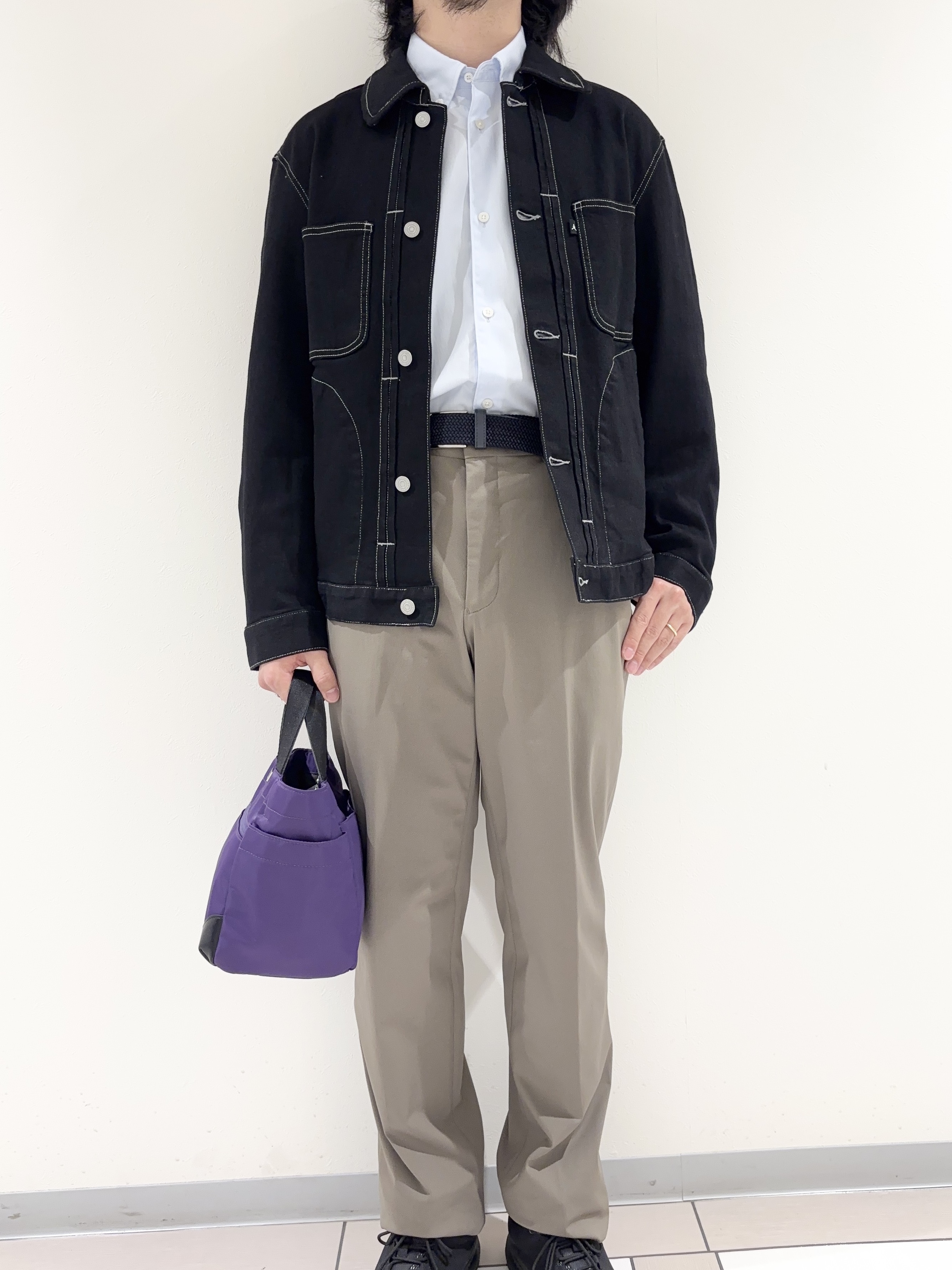 及川さんの「TAKEO KIKUCHI｜【BOWLER HAT LABEL】ボーラーハットウォーカー刺繍 ボタンダウンシャツ」を使ったコーディネート
